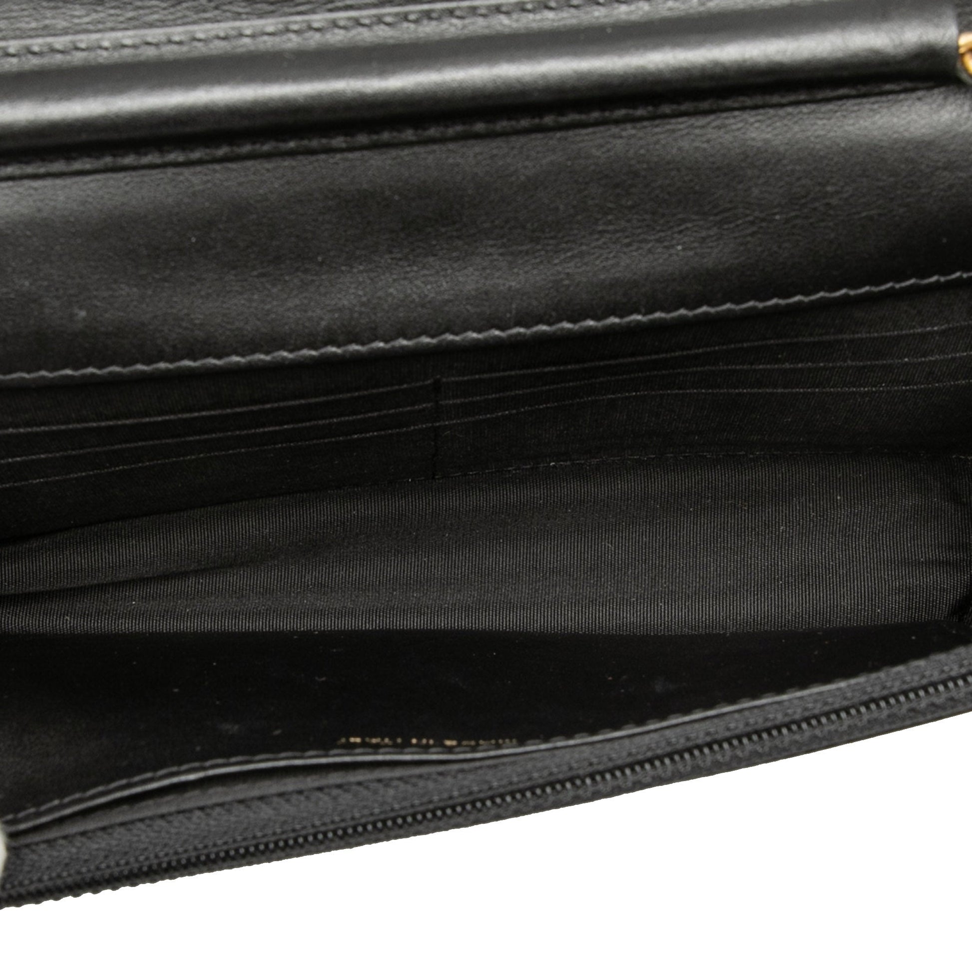 Quilted Caviar Boy Wallet on Chain
