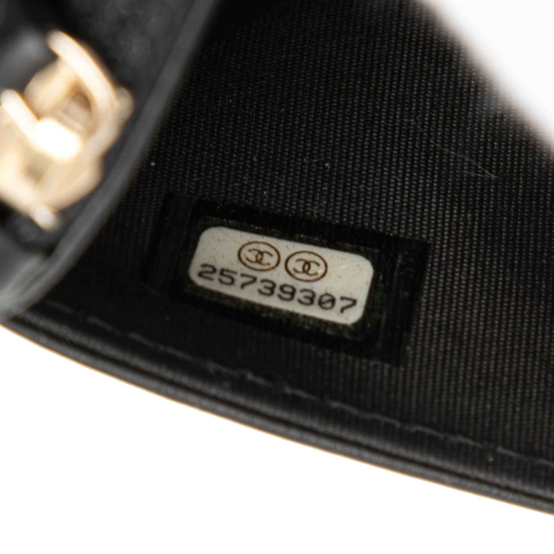 Quilted Caviar Boy Wallet on Chain