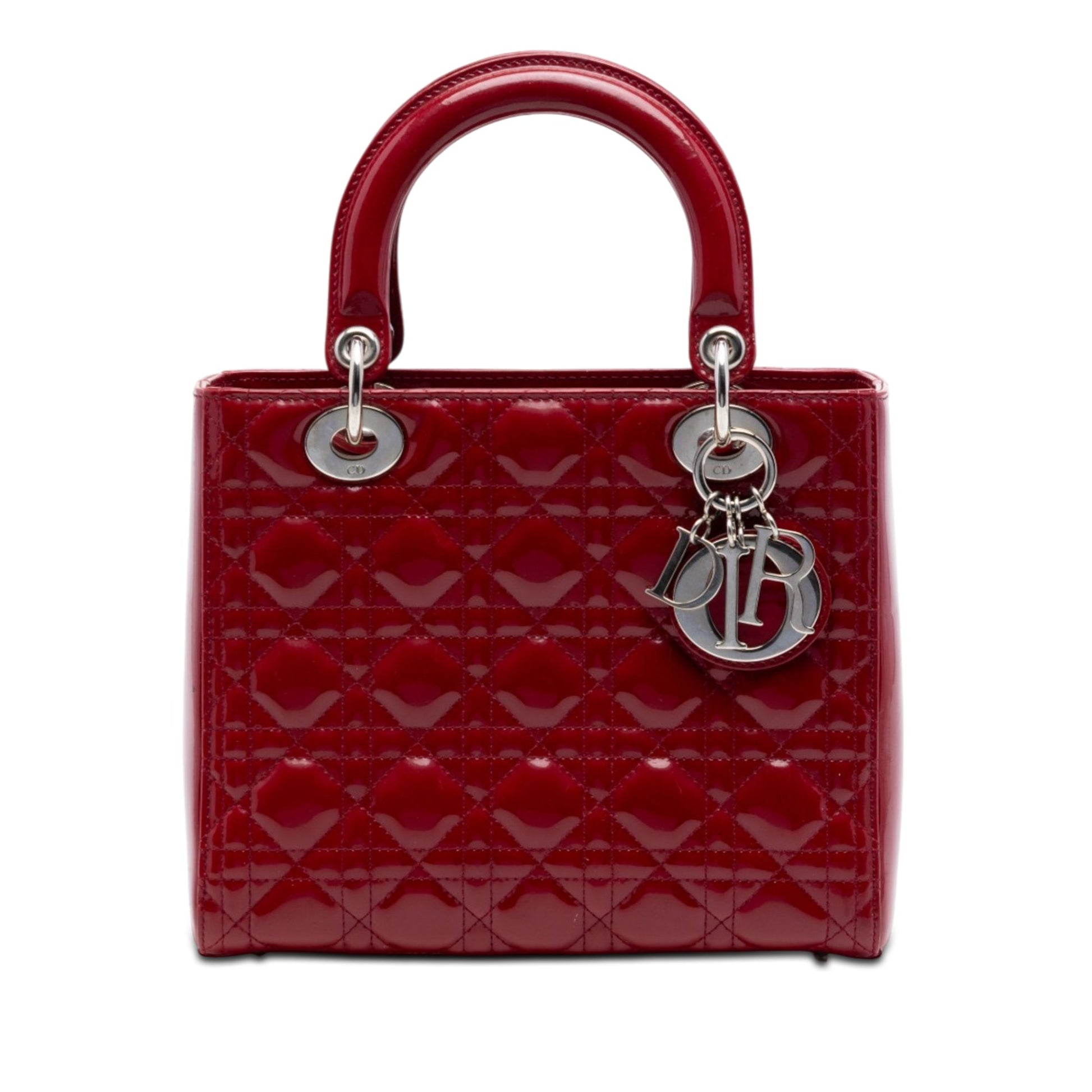 Dior Medium Patent Cannage Lady Dior