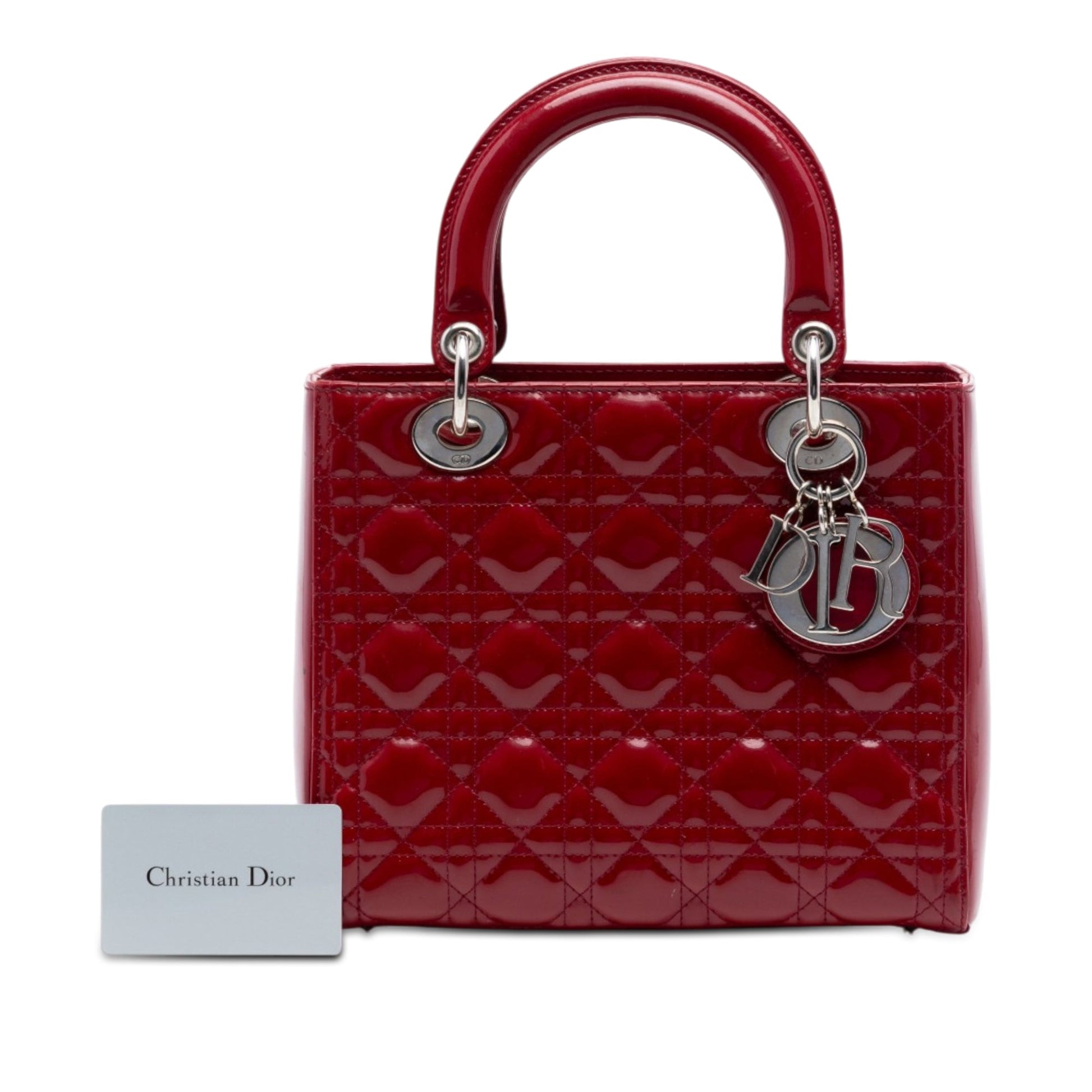 Dior Medium Patent Cannage Lady Dior