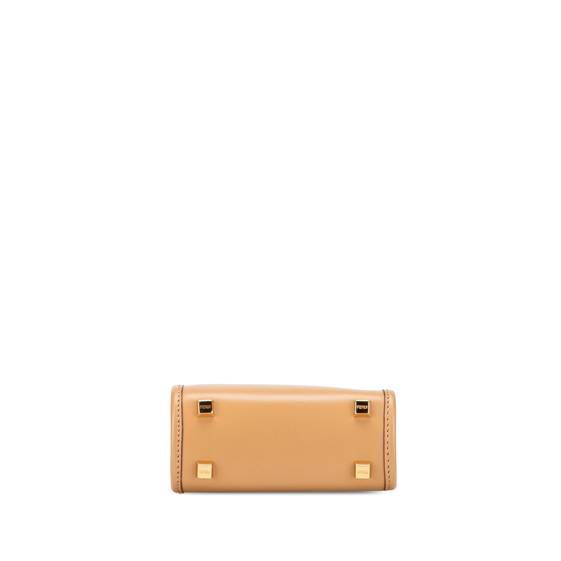 Fendi Mini Leather Sunshine Shopper Tote