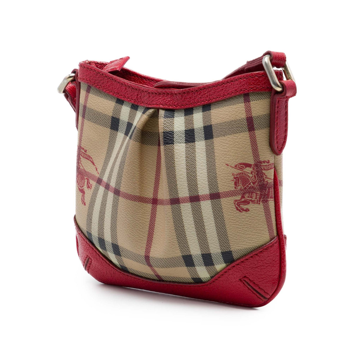 Burberry Mini Haymarket Check Coated Canvas Hartham Crossbody