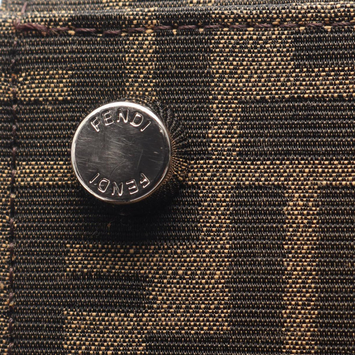 Fendi Zucca Canvas Vertical Satchel — Brown