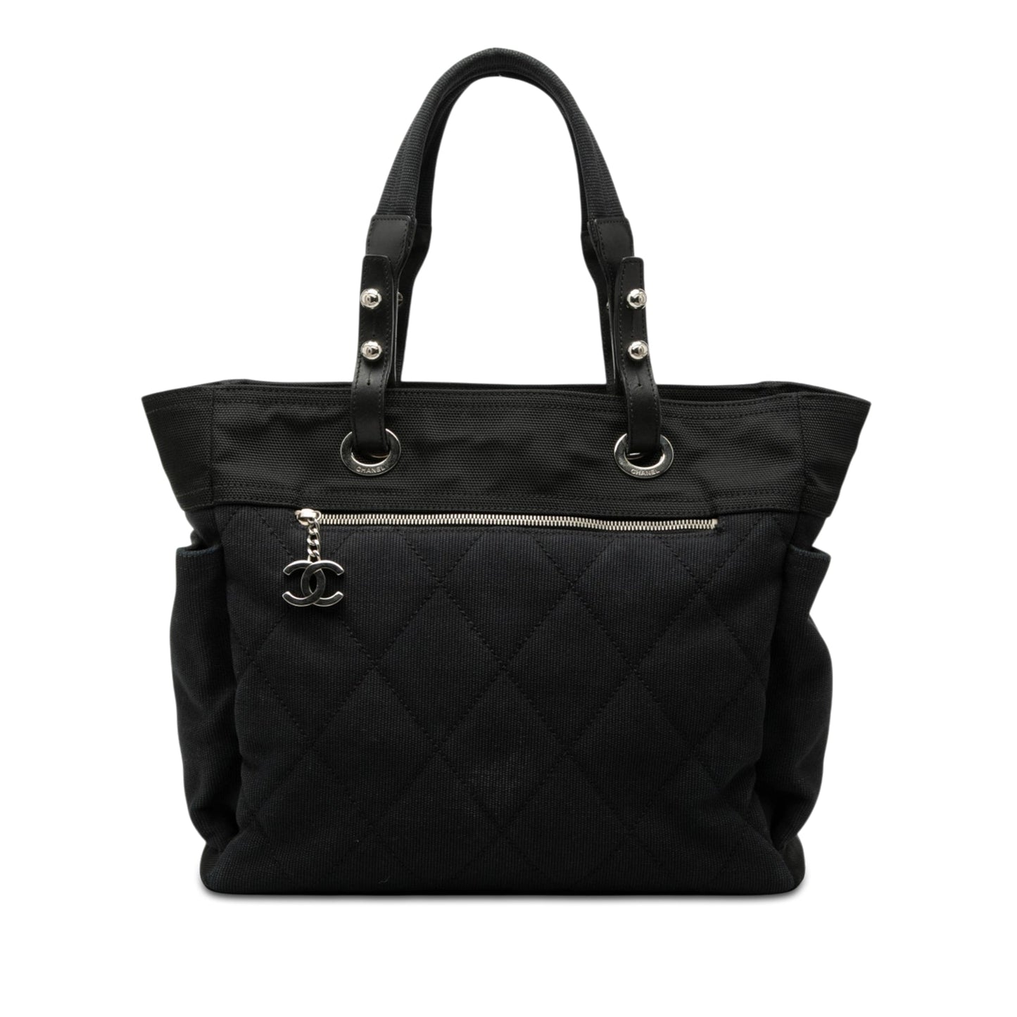 Chanel Large Quilted Canvas Paris Biarritz Tote