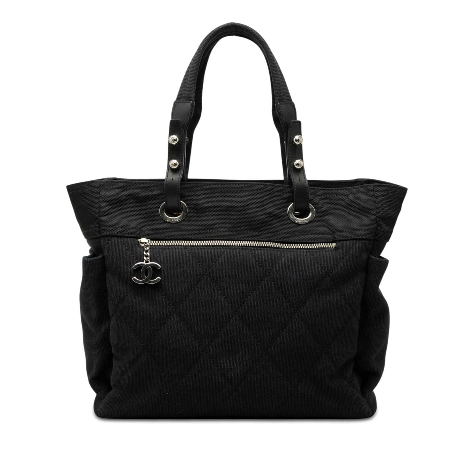 Chanel Large Quilted Canvas Paris Biarritz Tote