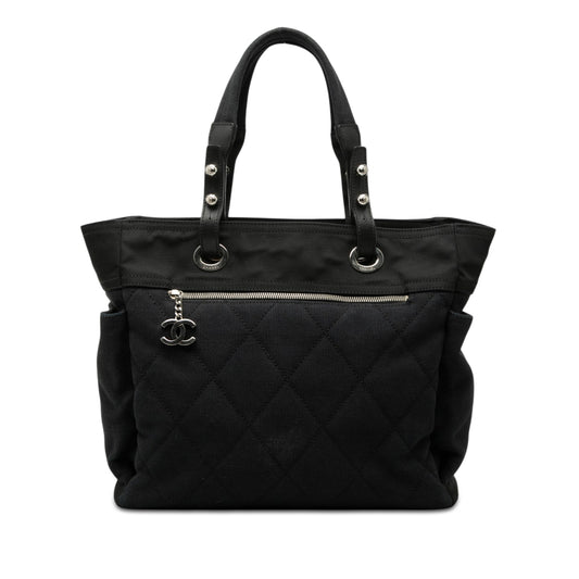 Chanel Large Quilted Canvas Paris Biarritz Tote