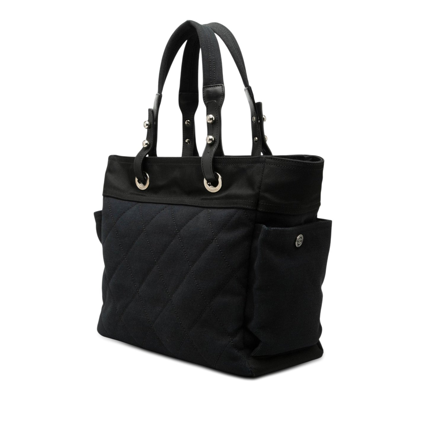 Chanel Large Quilted Canvas Paris Biarritz Tote