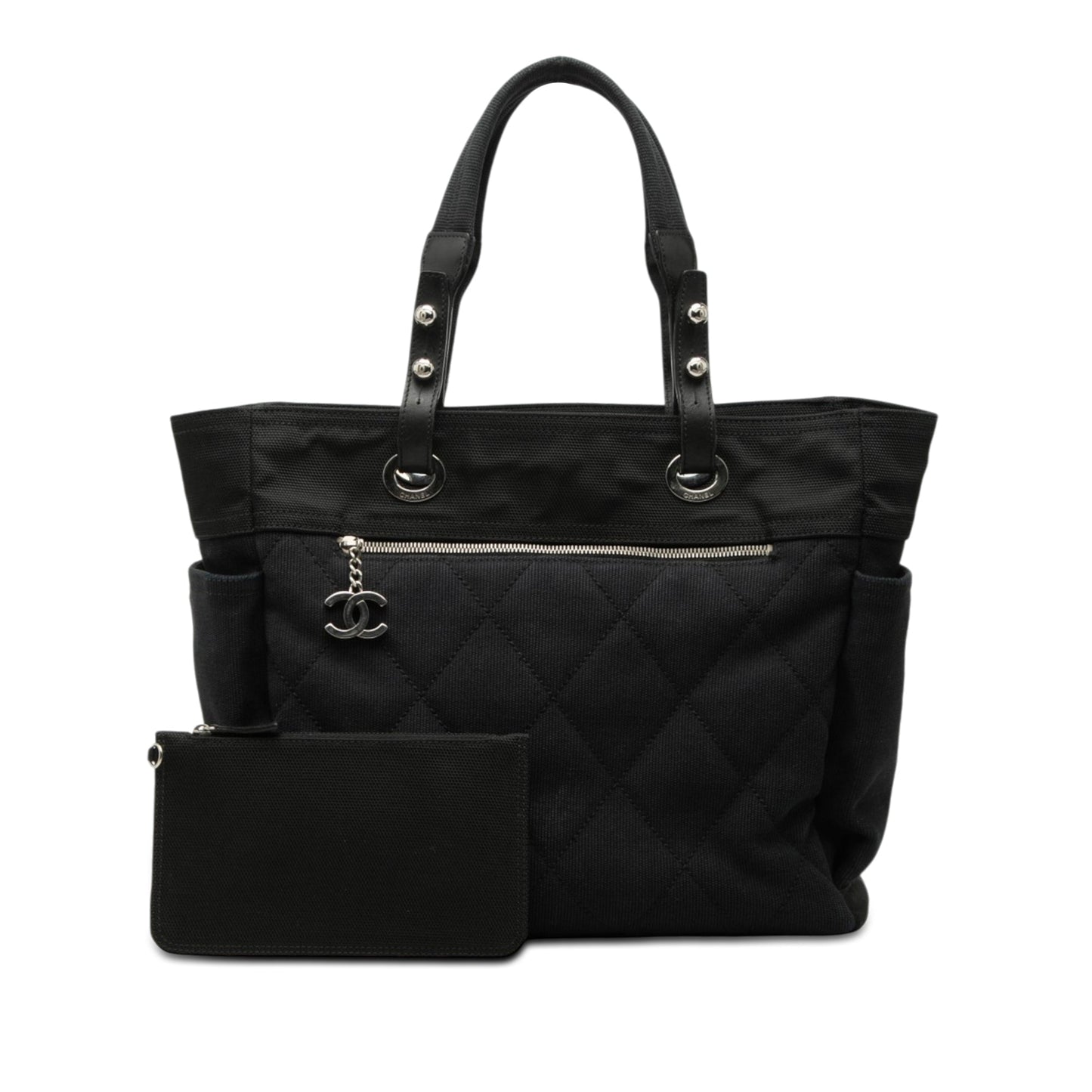 Chanel Large Quilted Canvas Paris Biarritz Tote