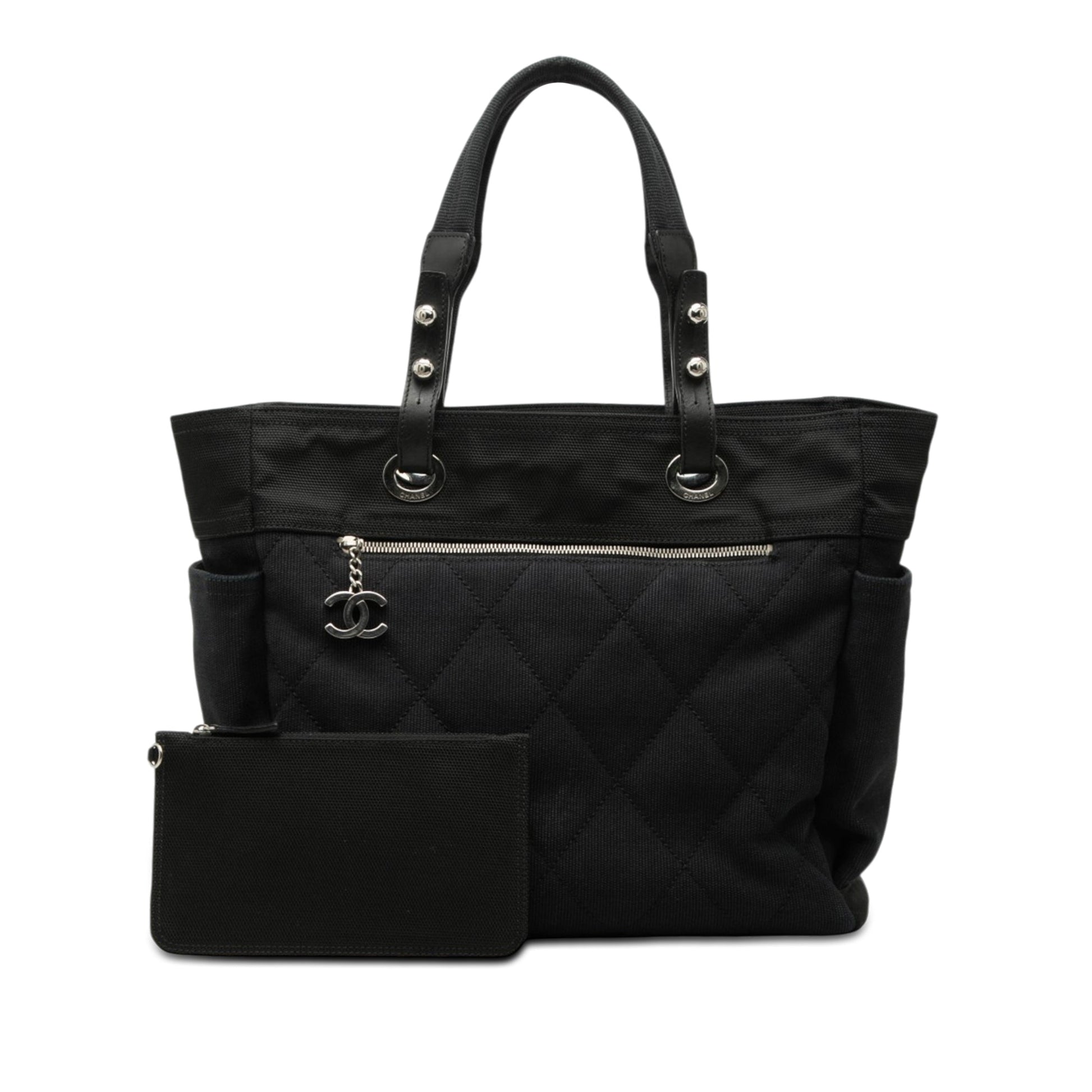Chanel Large Quilted Canvas Paris Biarritz Tote