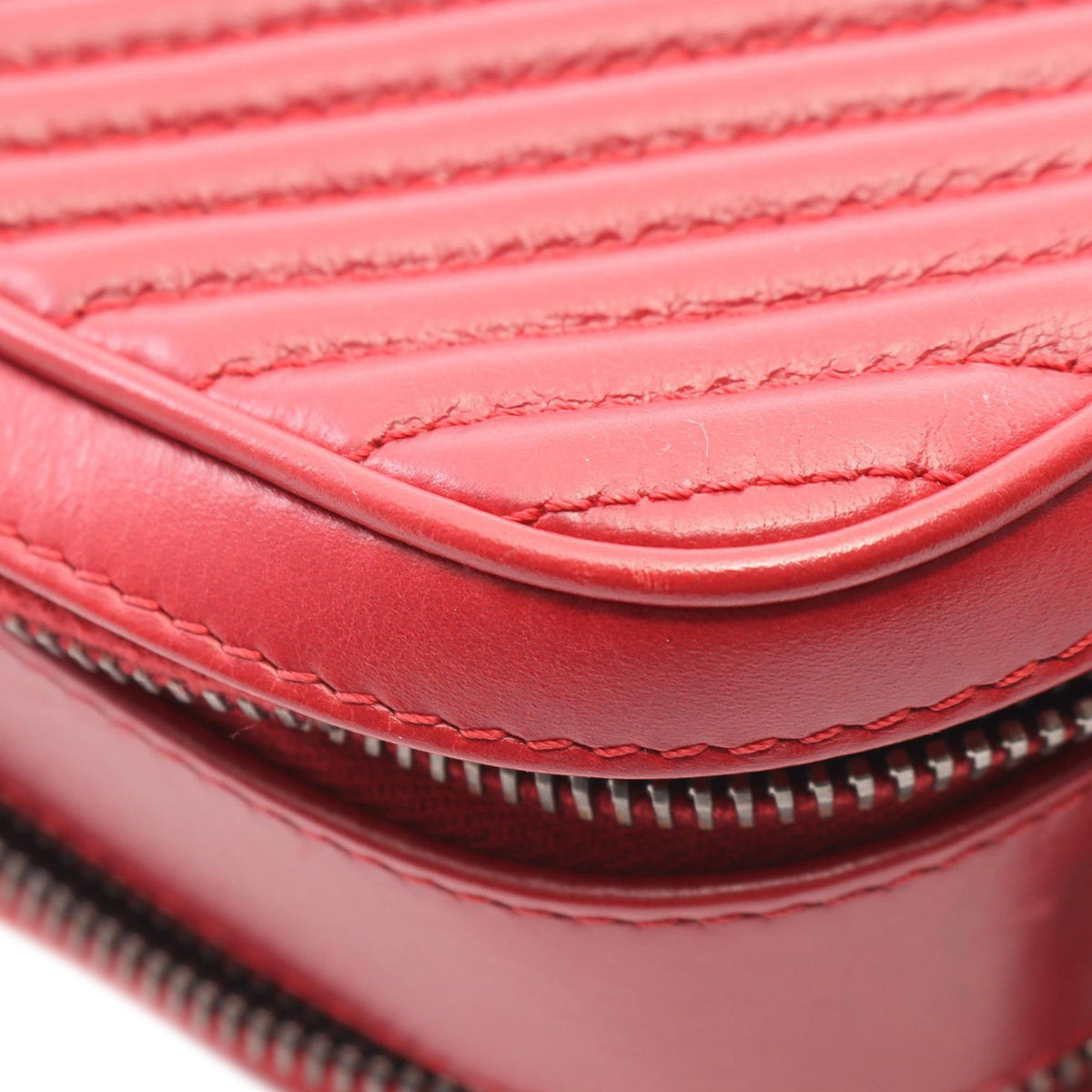 Chanel Medium Quilted Lambskin Coco Boy Camera Bag — Red