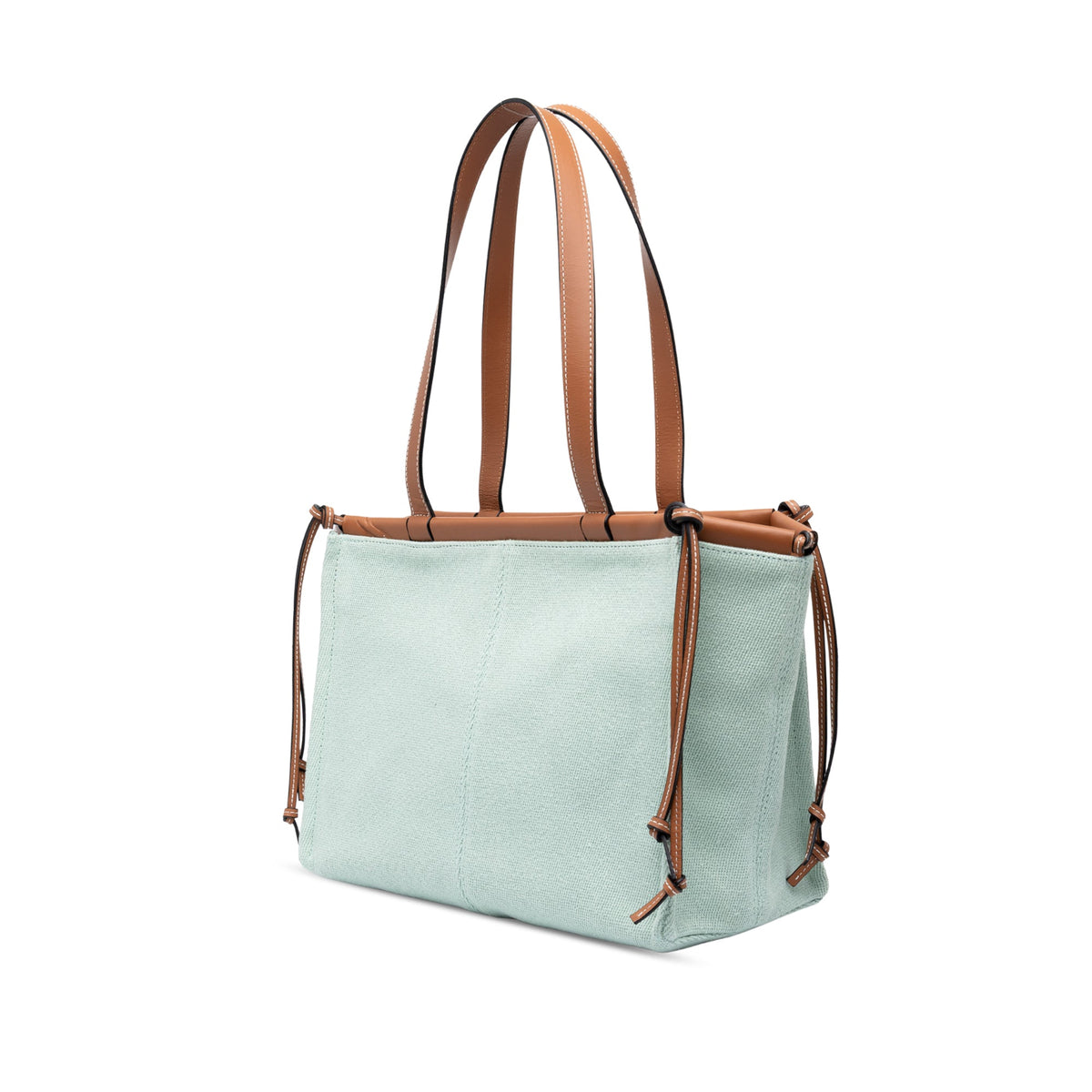 LOEWE Small Canvas Cushion Tote — Green