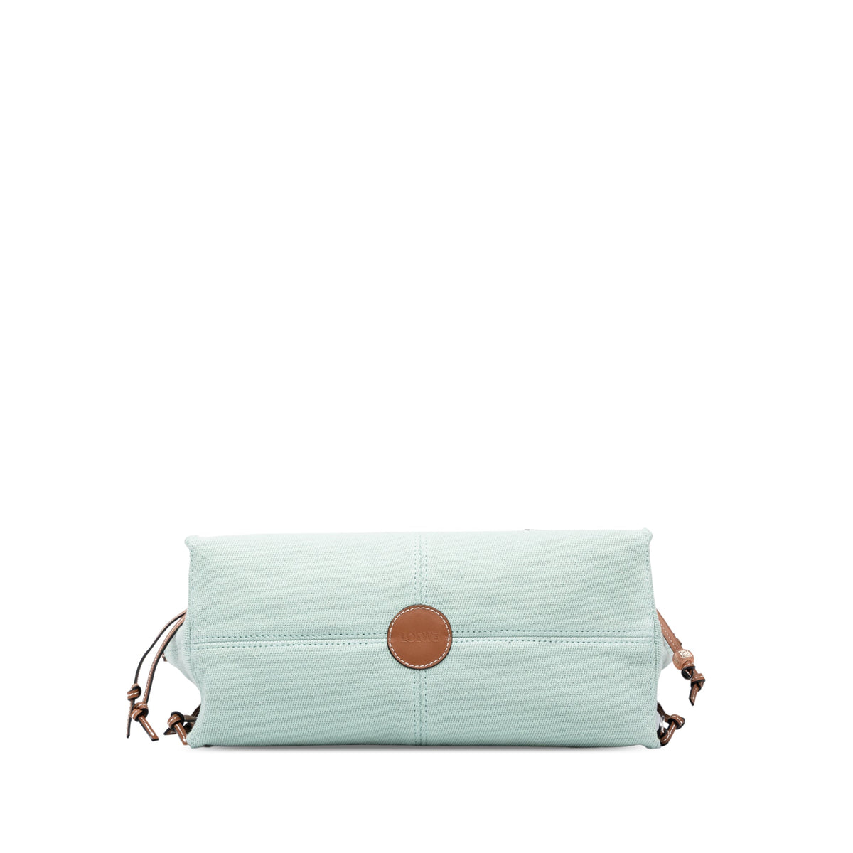 LOEWE Small Canvas Cushion Tote — Green