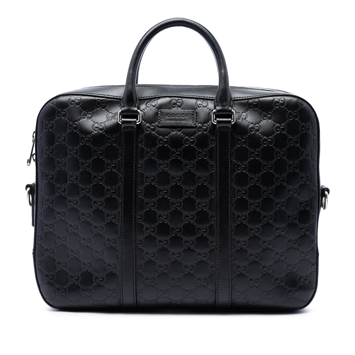 Gucci Guccissima Business Bag — Black