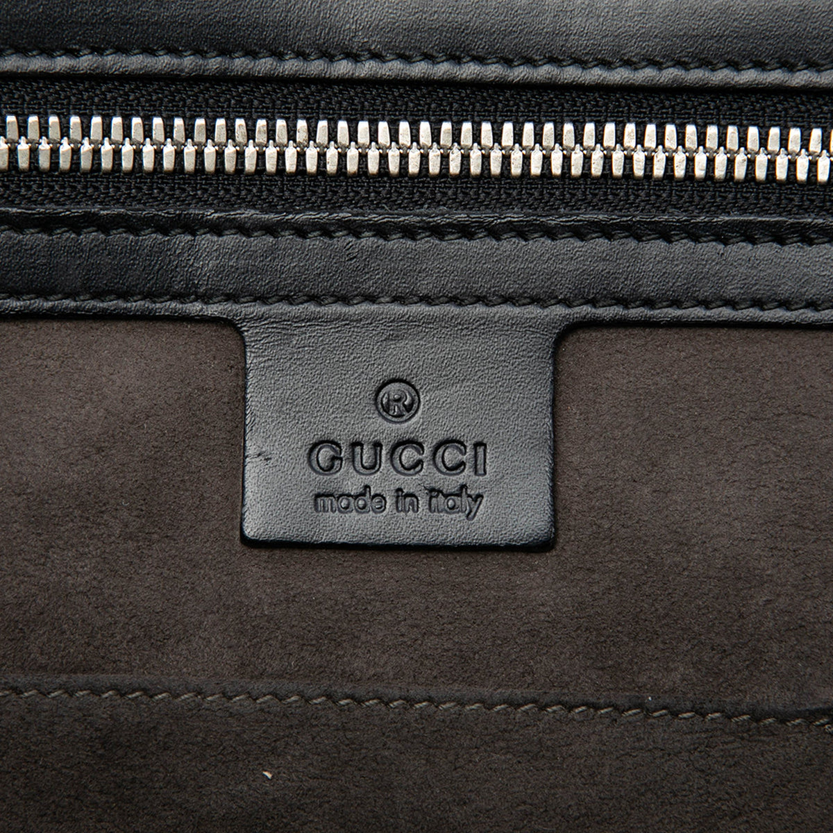 Gucci Guccissima Business Bag — Black