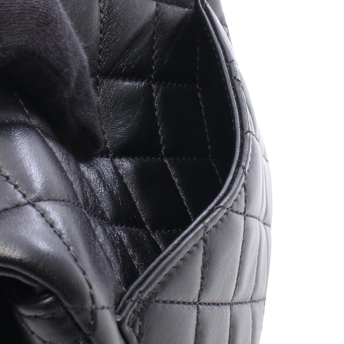 Chanel Mini Square Classic Lambskin Pearl Crush Single Flap