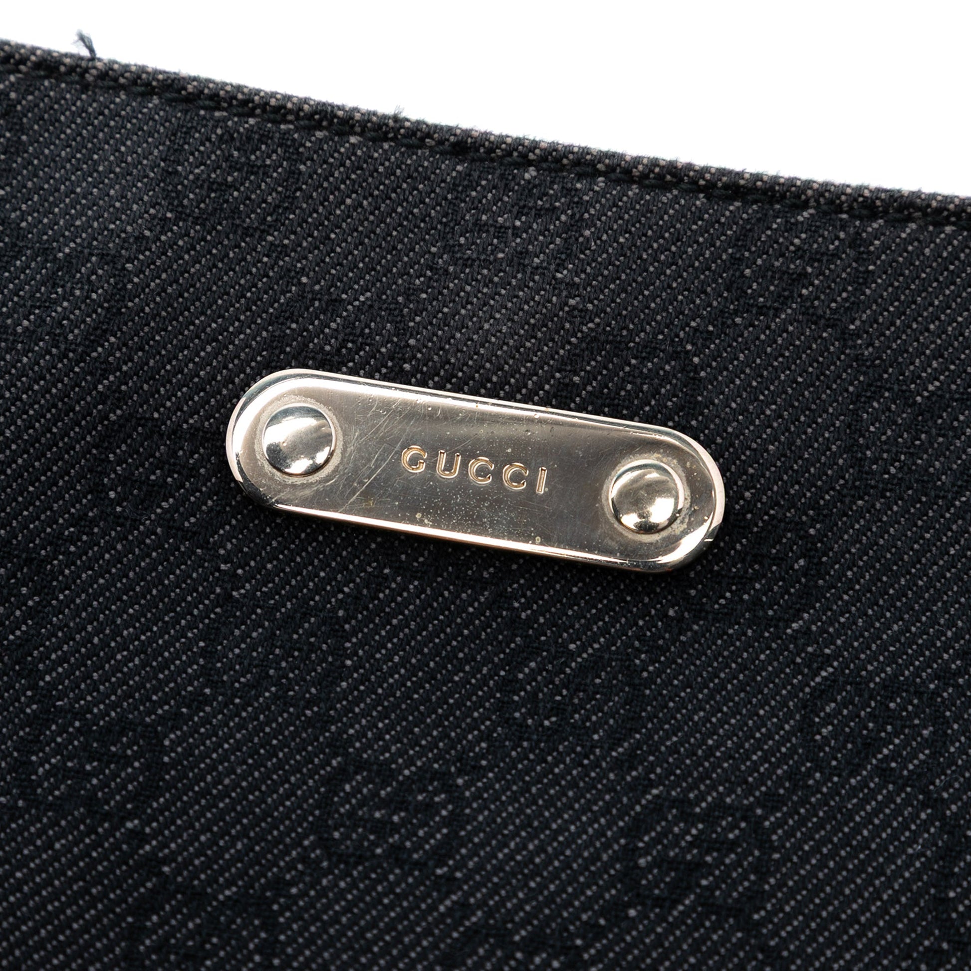 GG Denim Chain Shoulder Bag