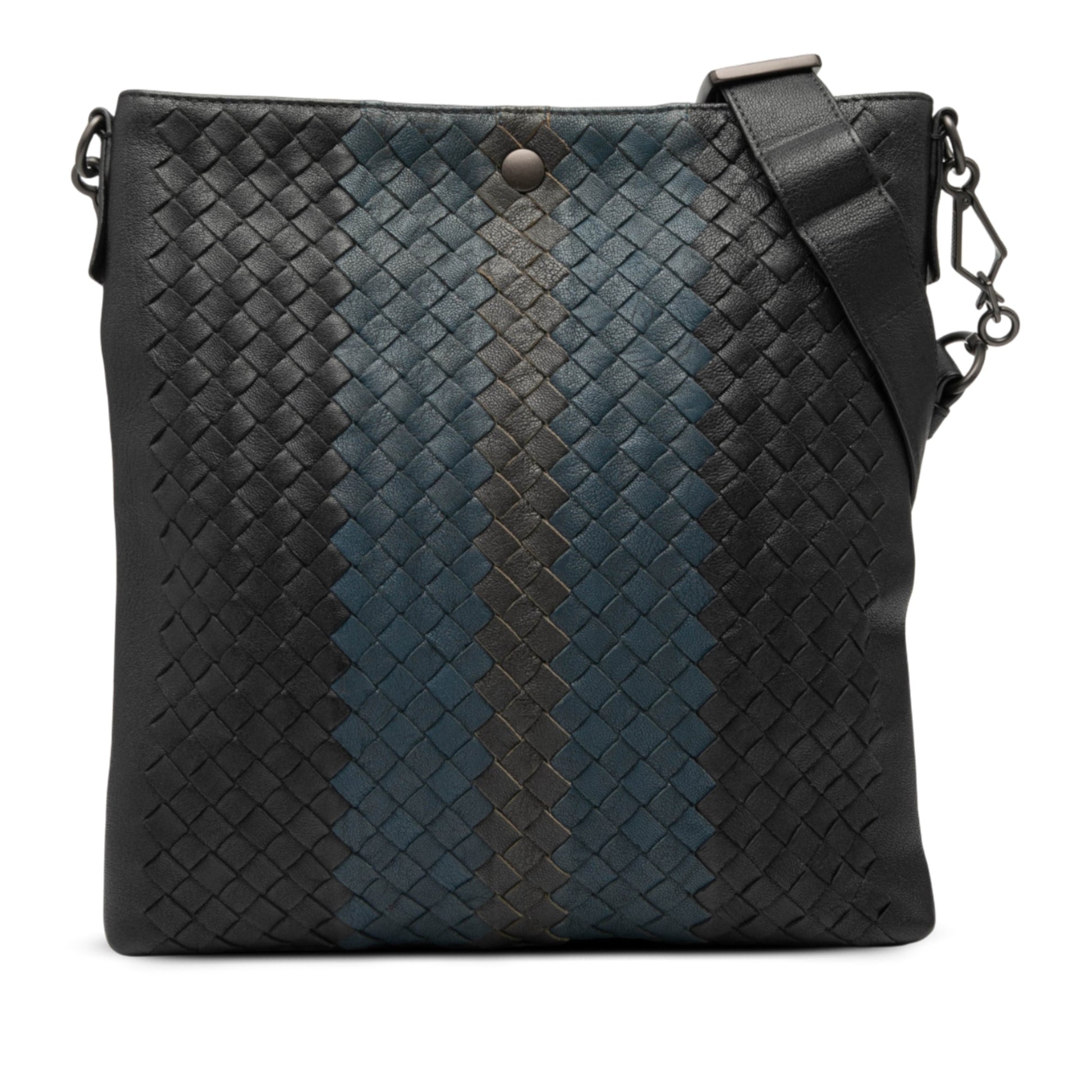 Bottega Veneta Tricolor Leather Intrecciato Crossbody