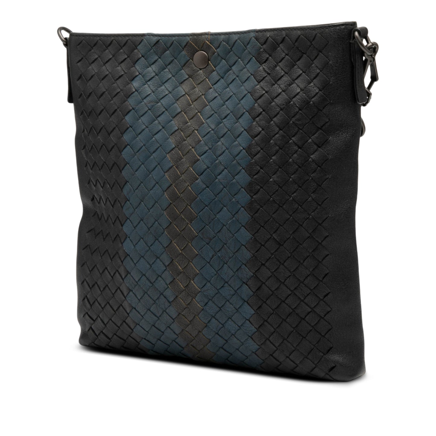 Bottega Veneta Tricolor Leather Intrecciato Crossbody