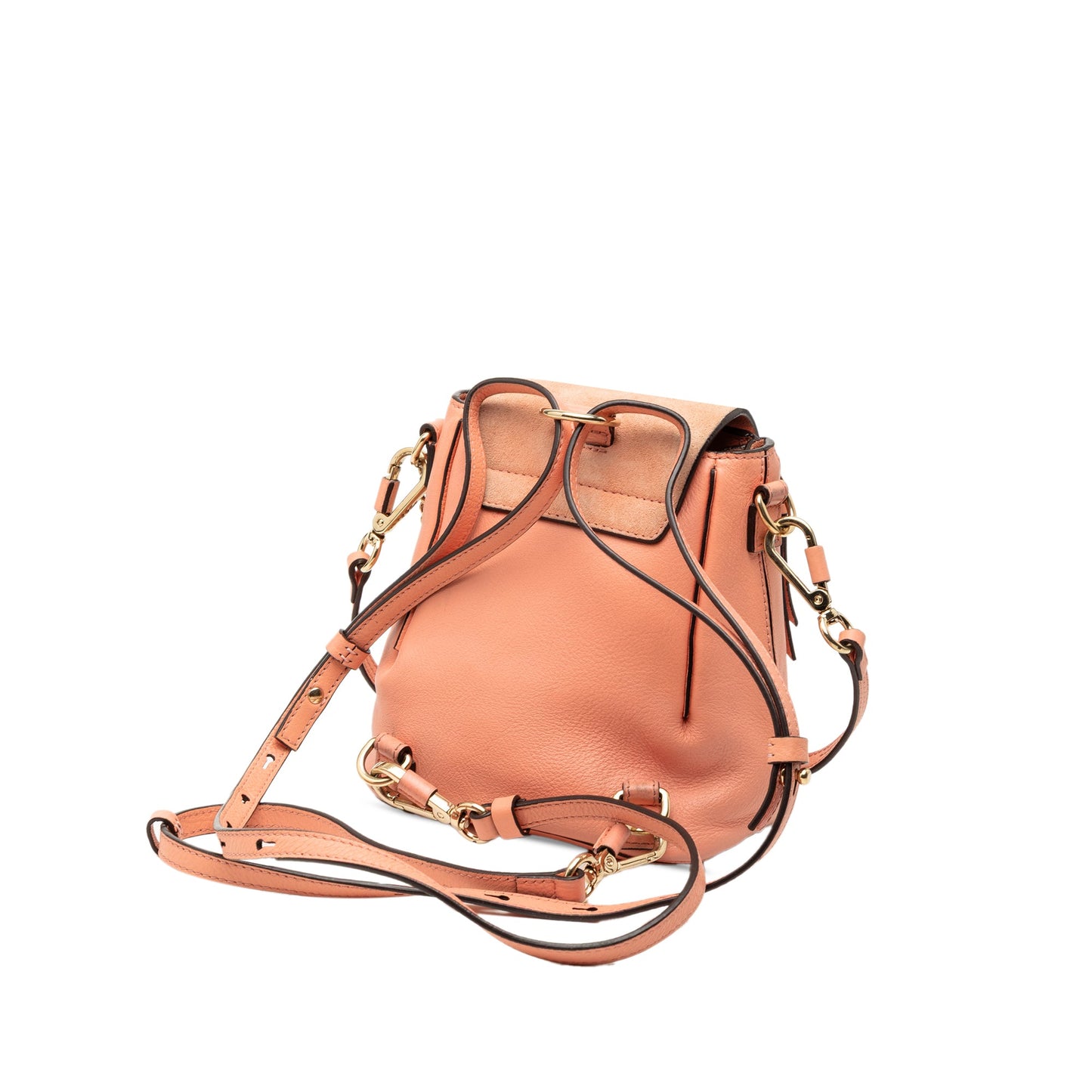 Chloé Mini Calfskin and Suede Faye Backpack