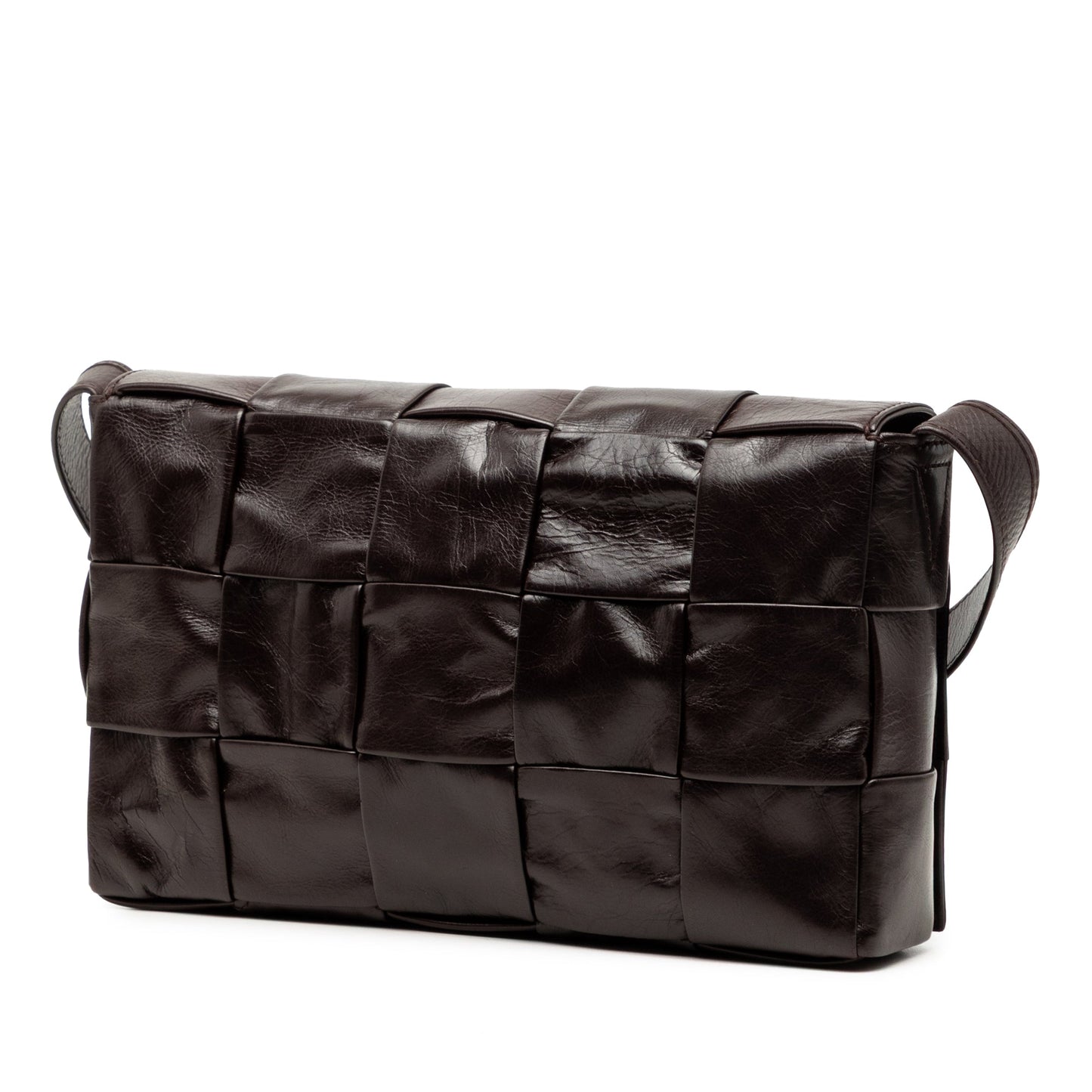 Bottega Veneta Paper Calfskin Intrecciato Cassette Crossbody