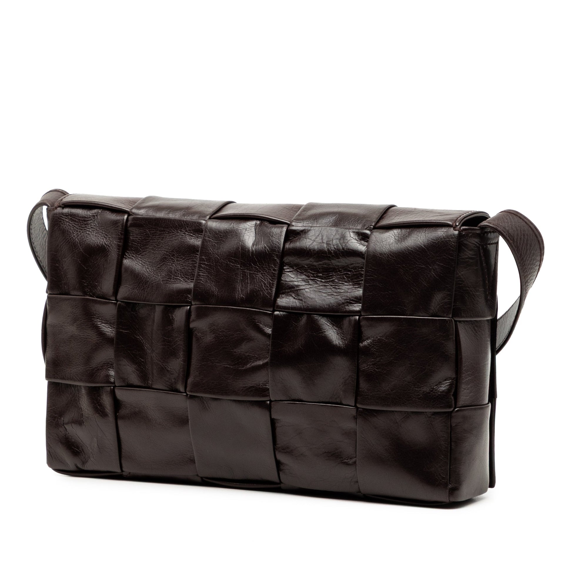 Bottega Veneta Paper Calfskin Intrecciato Cassette Crossbody