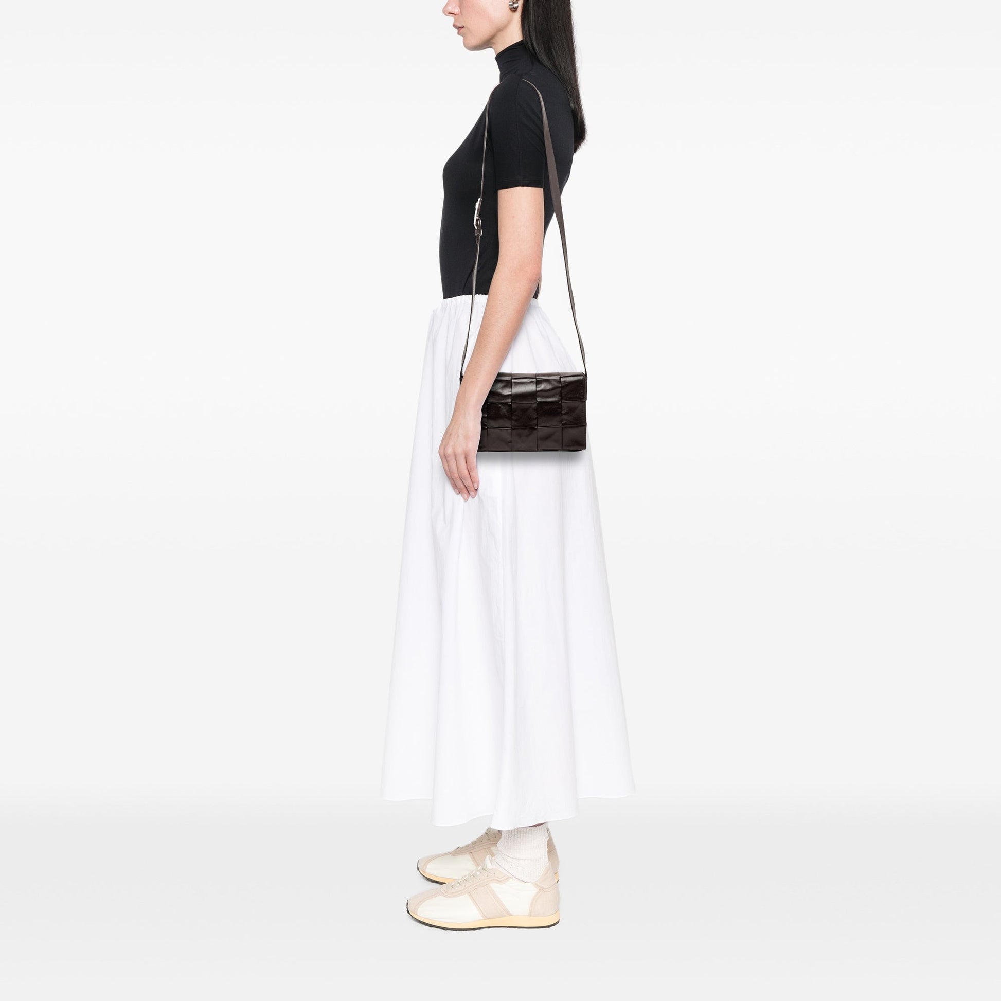 Bottega Veneta Paper Calfskin Intrecciato Cassette Crossbody