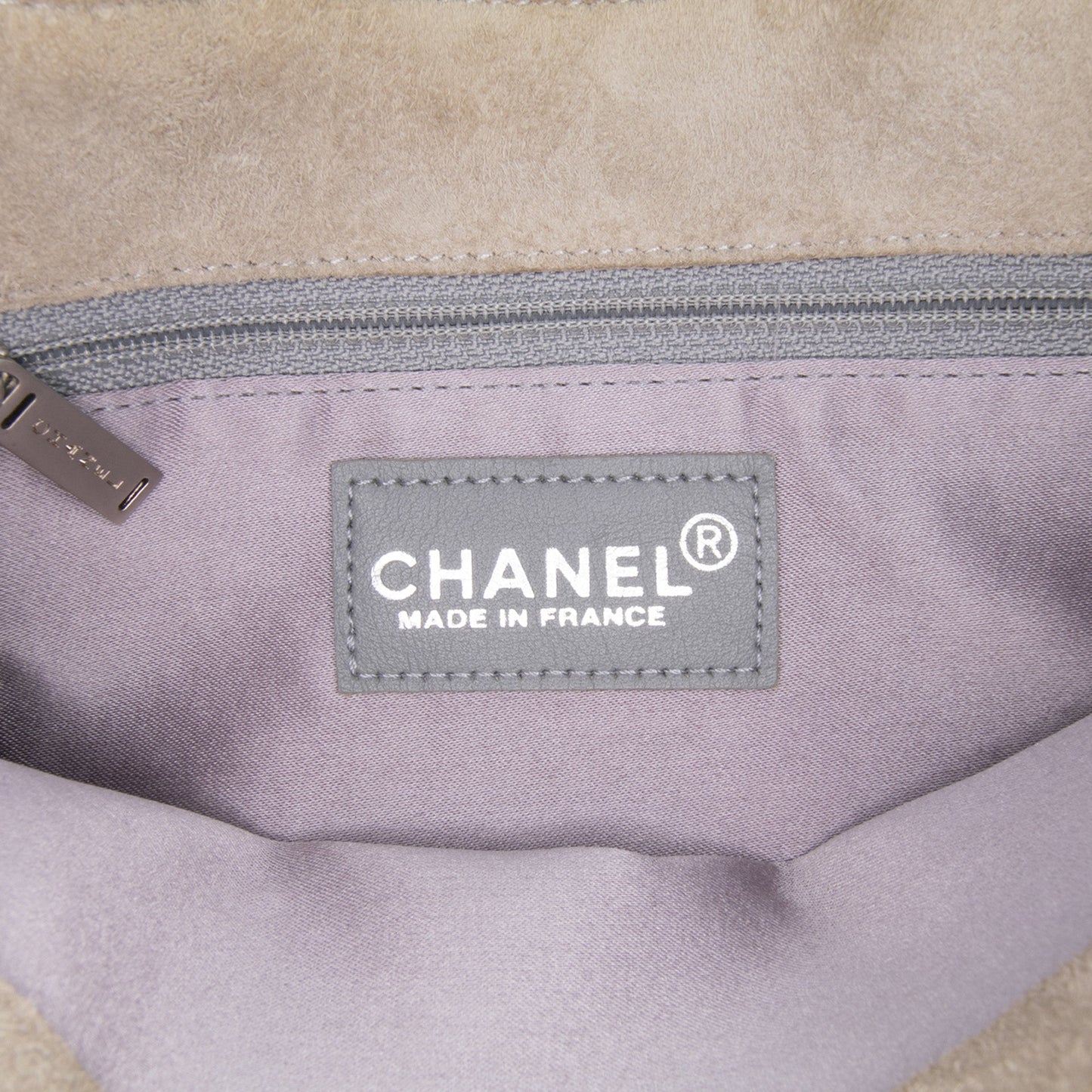 Chanel Mini Suede Studded Fringe Tote