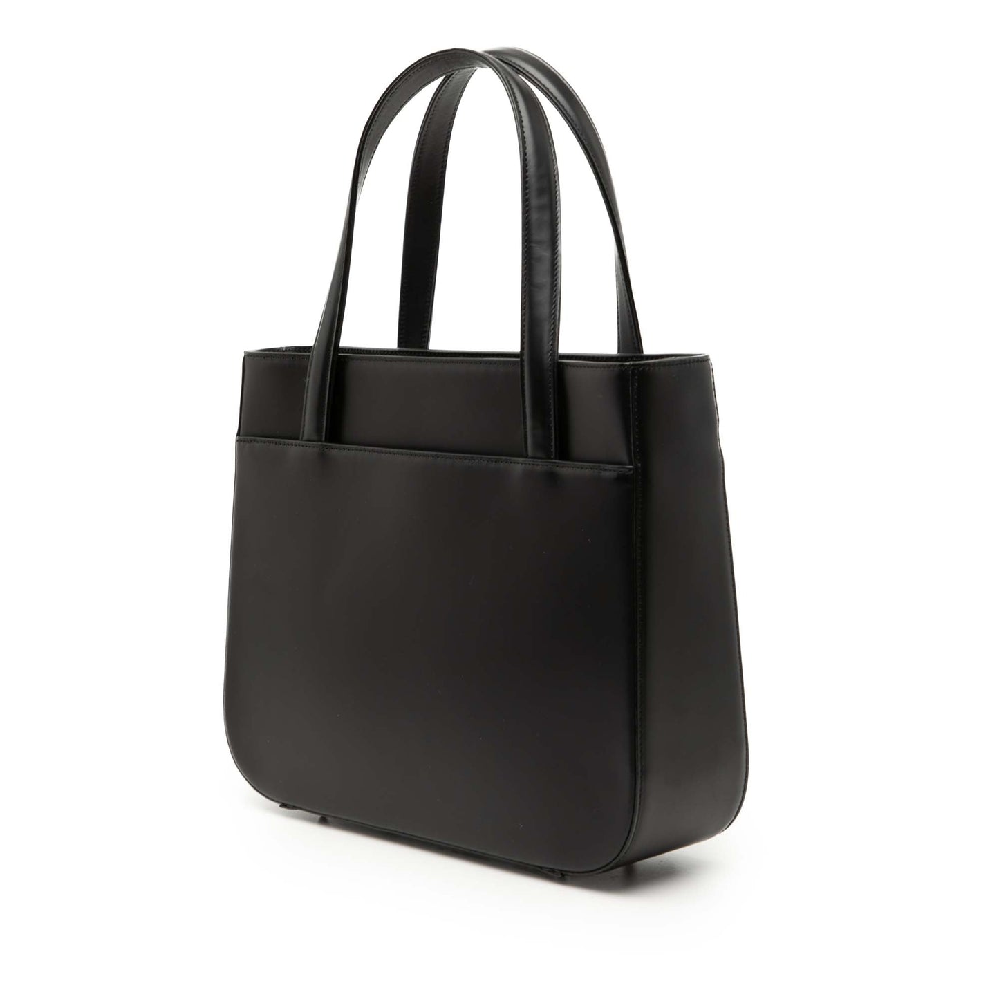 House Check Trimmed Leather Handbag