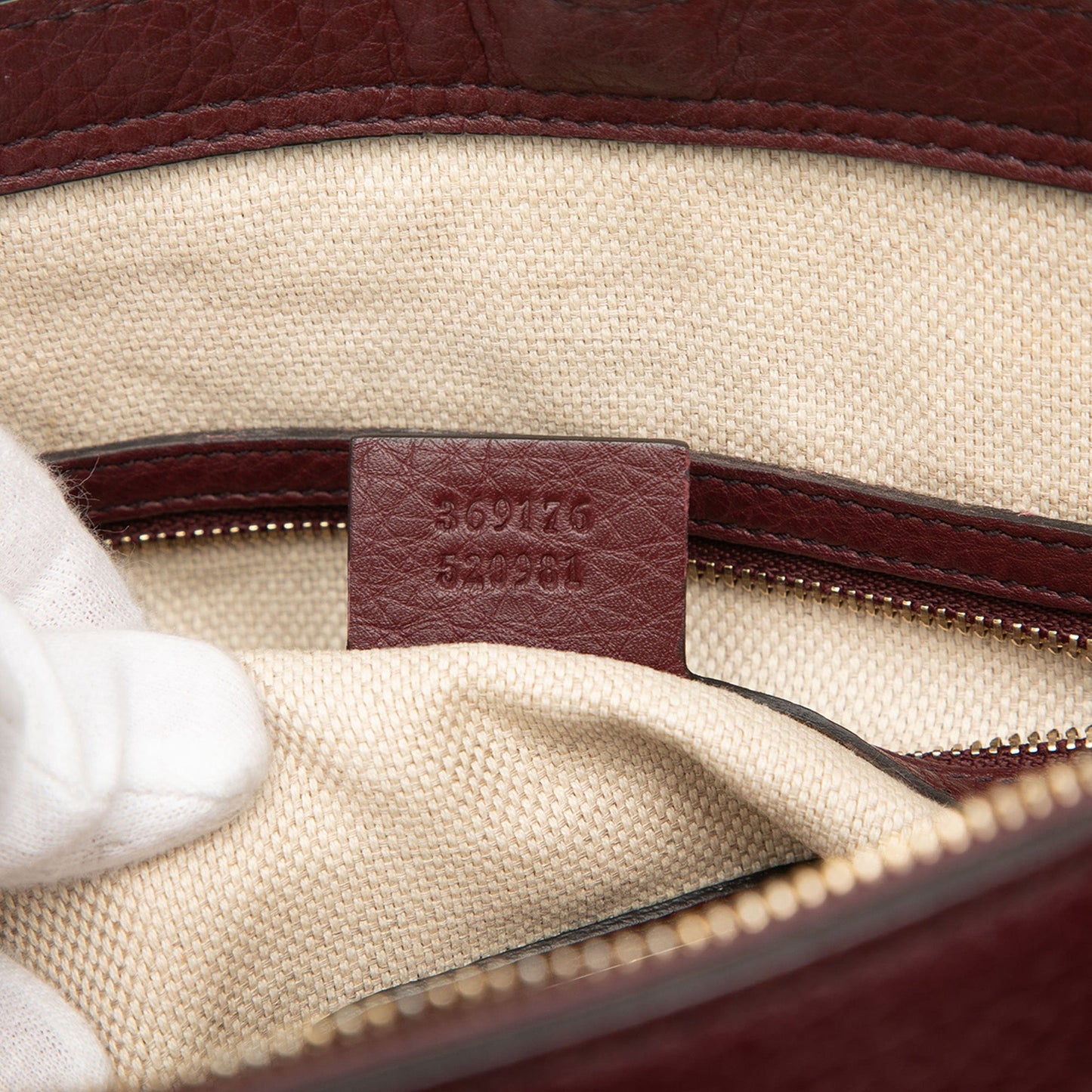 Gucci Small Calfskin Soho Cellarius Satchel