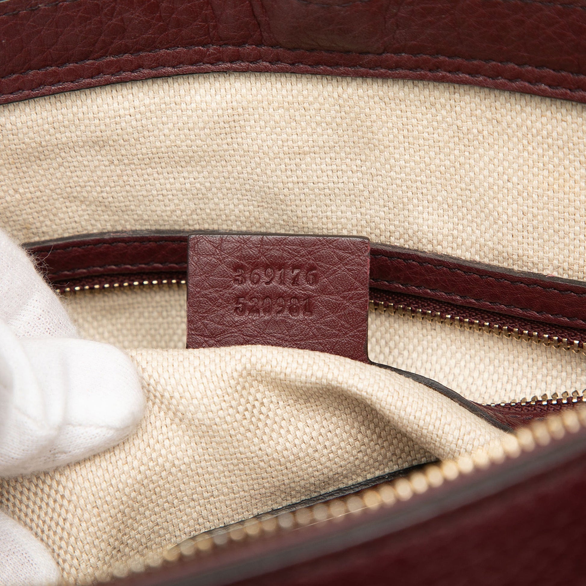 Gucci Small Calfskin Soho Cellarius Satchel
