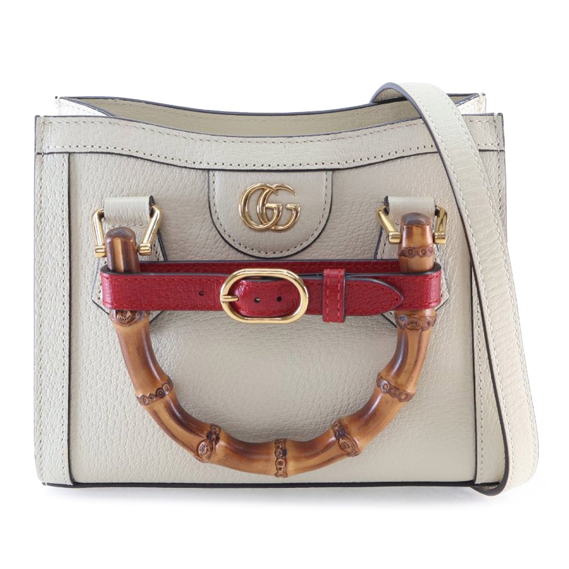 Gucci Small Calfskin Bamboo Diana Tote