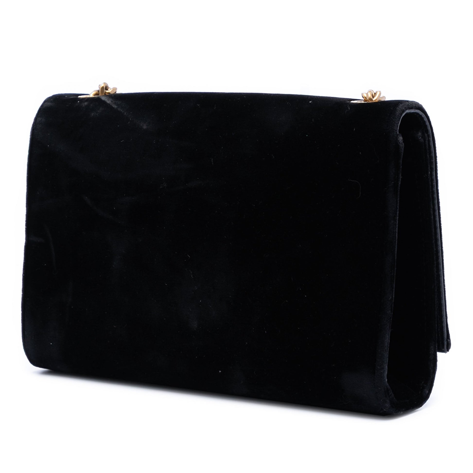 Saint Laurent Small Suede Monogram Kate Tassel Crossbody