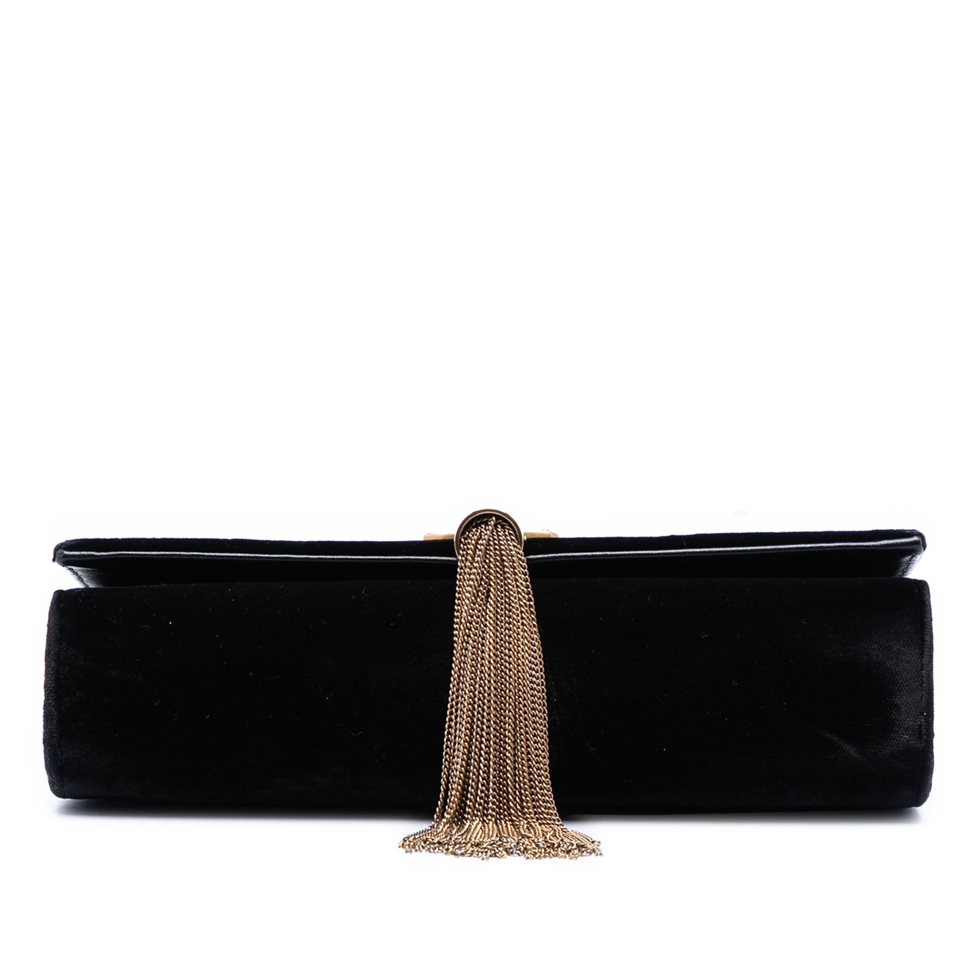 Saint Laurent Small Suede Monogram Kate Tassel Crossbody