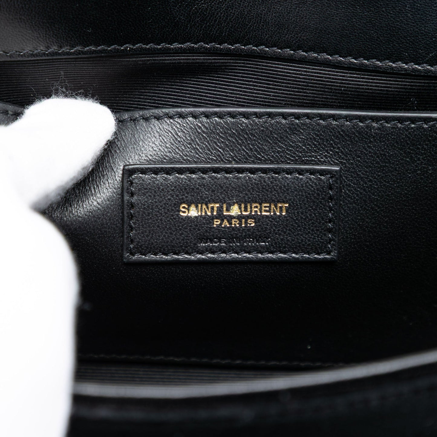 Saint Laurent Small Suede Monogram Kate Tassel Crossbody