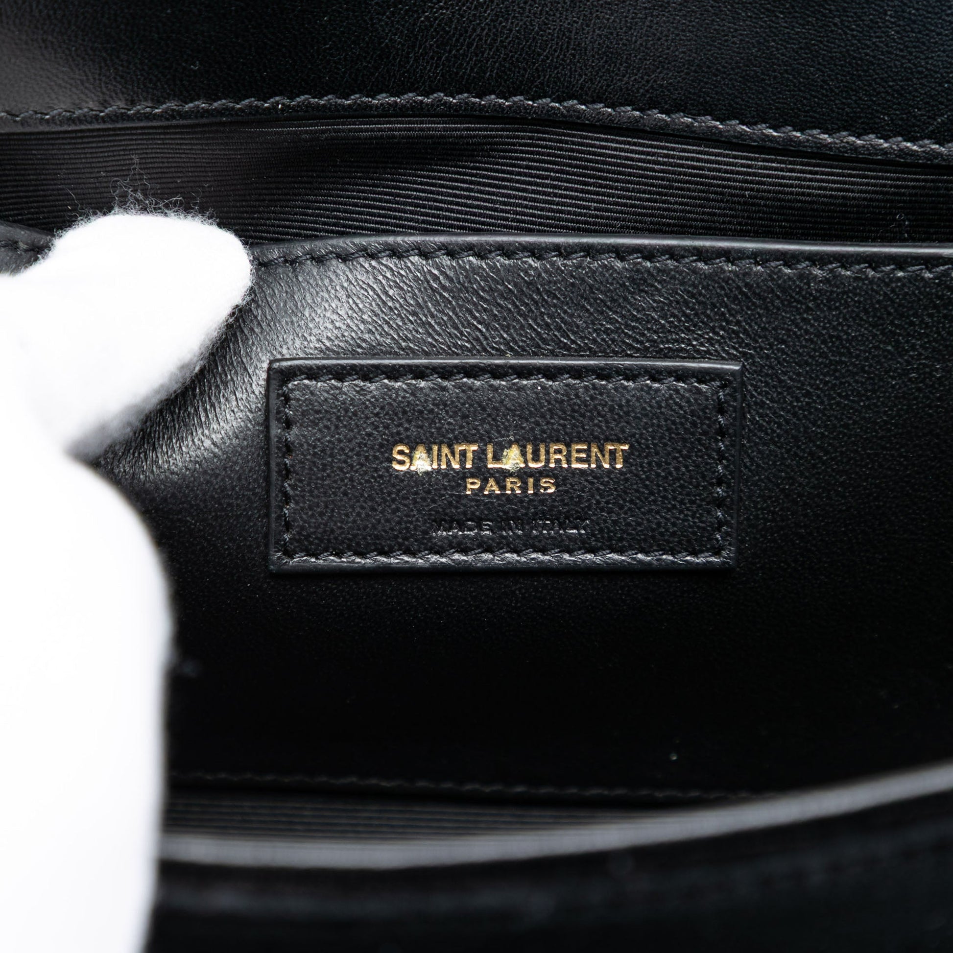 Saint Laurent Small Suede Monogram Kate Tassel Crossbody