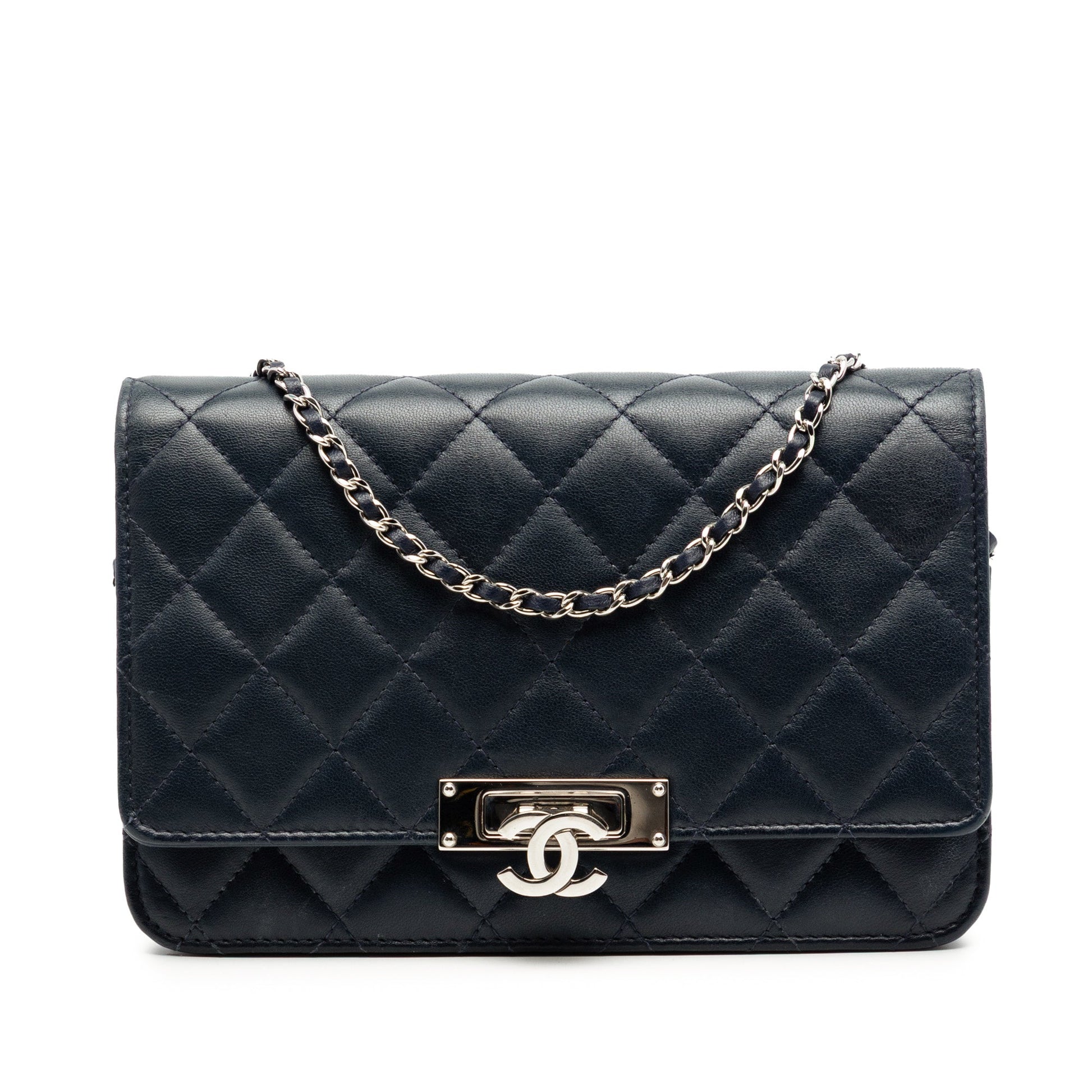 Chanel Quilted Lambskin Golden Class Wallet On Chain