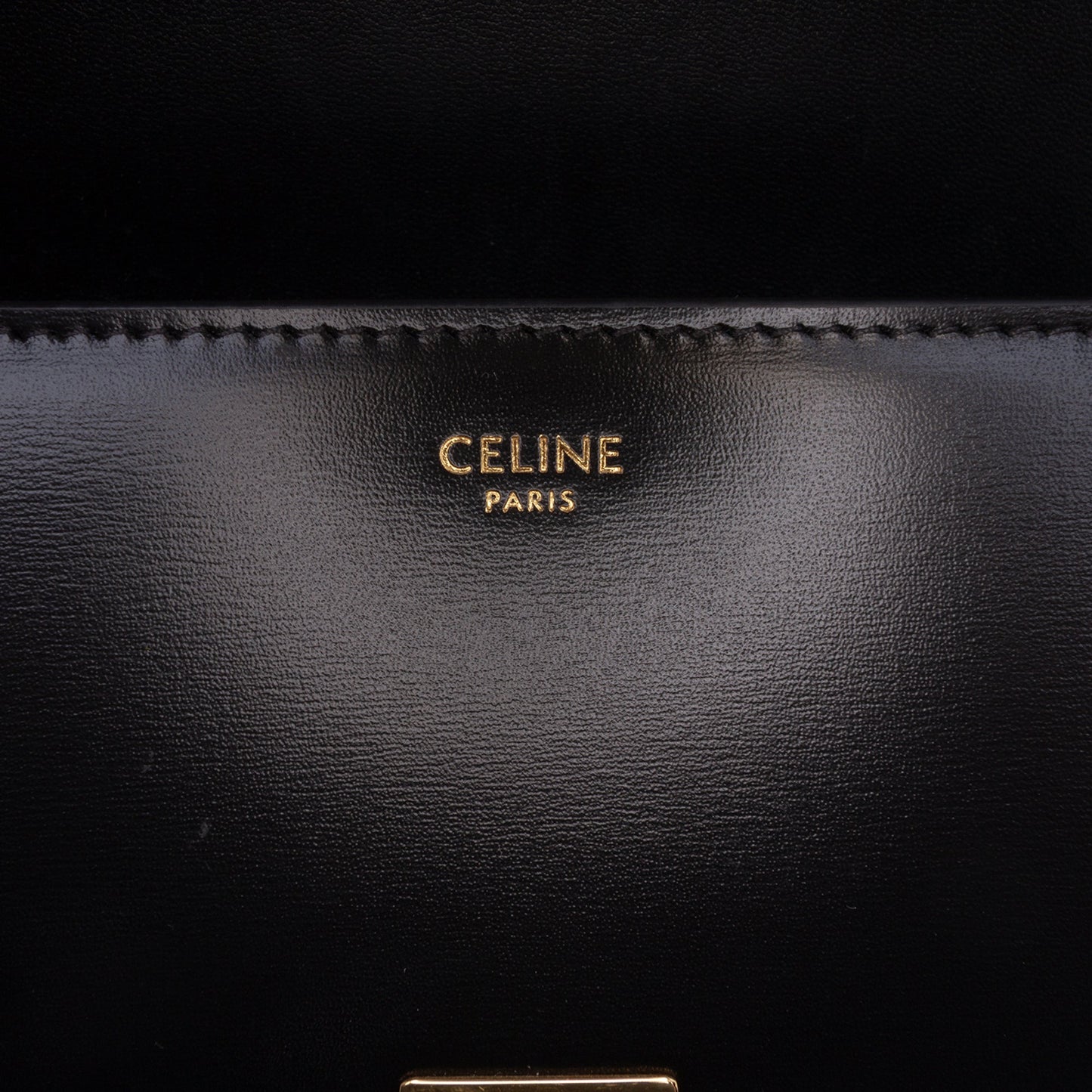 Celine Teen Shiny Calfskin Triomphe Crossbody