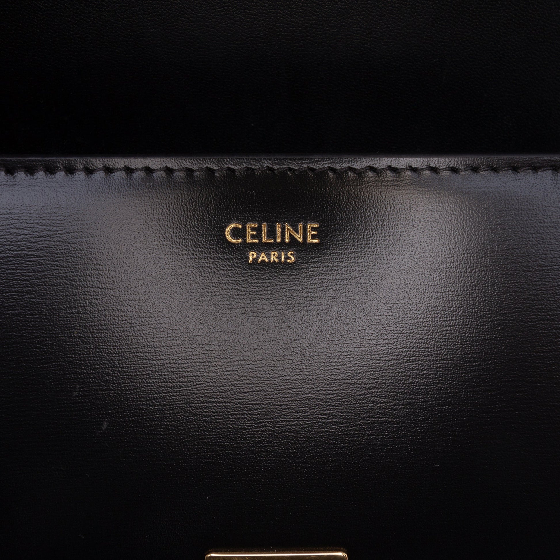 Celine Teen Shiny Calfskin Triomphe Crossbody