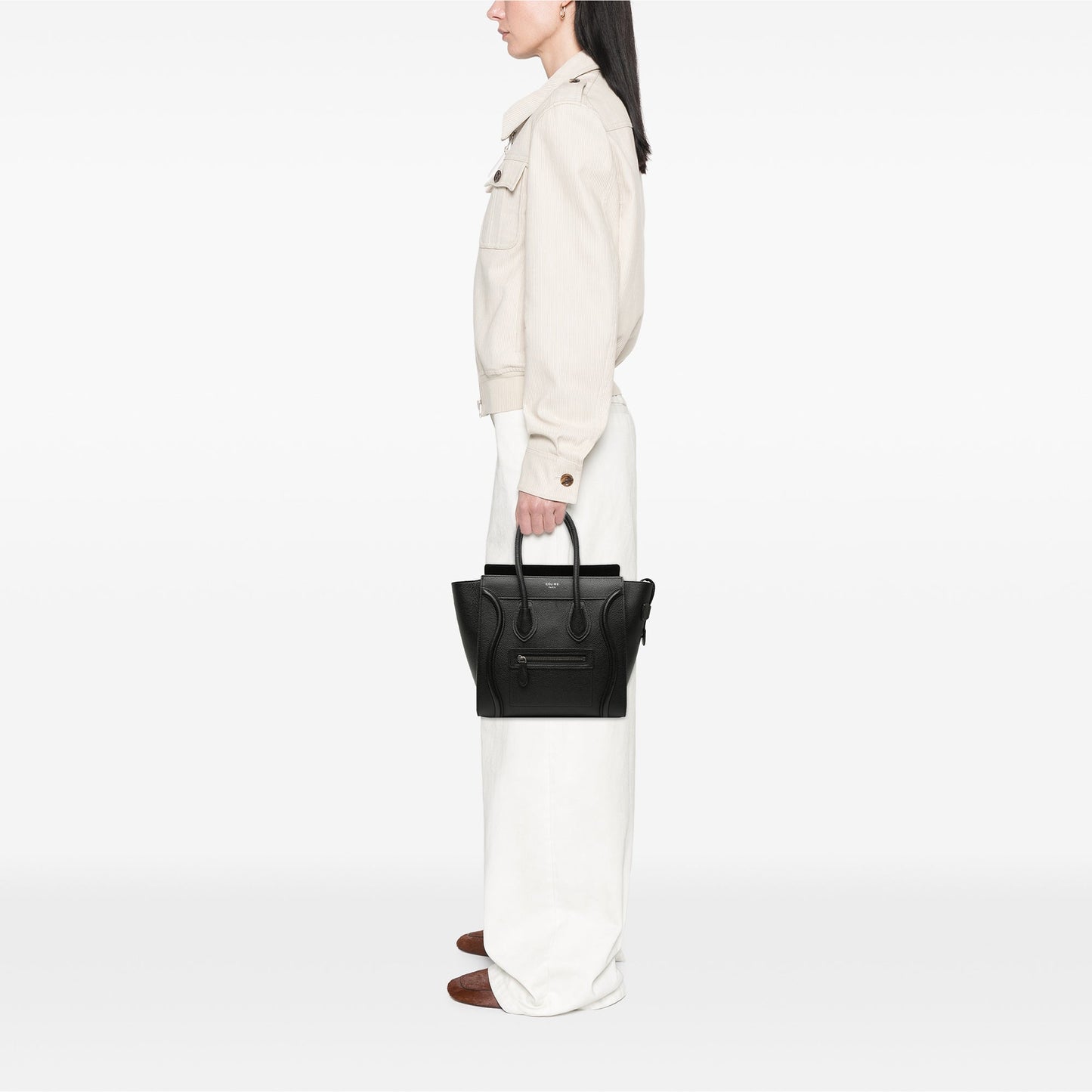 Celine Mini Grained Calfskin Luggage Tote