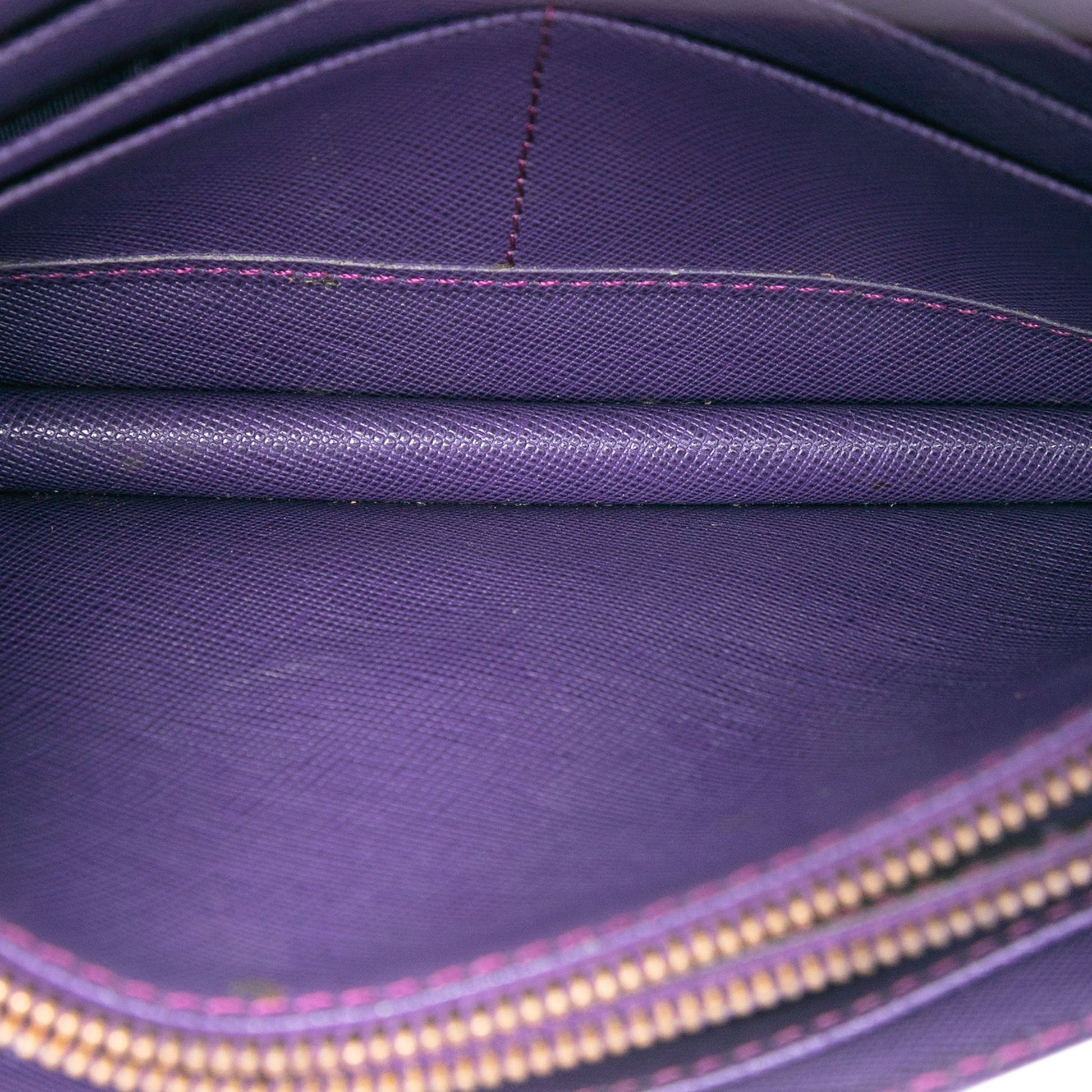 Prada Saffiano Wallet on Strap