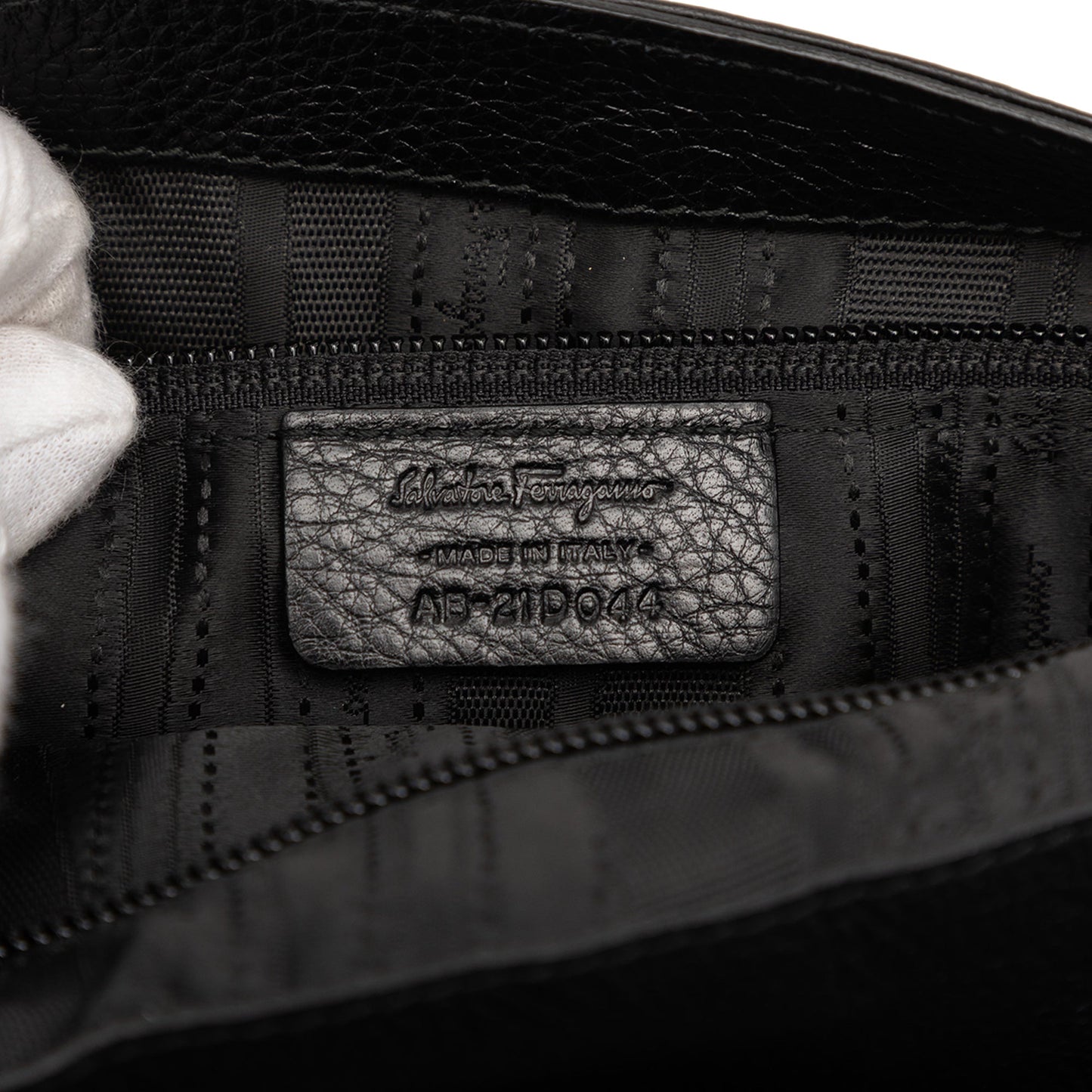 Ferragamo Leather Gancini Flap Shoulder Bag