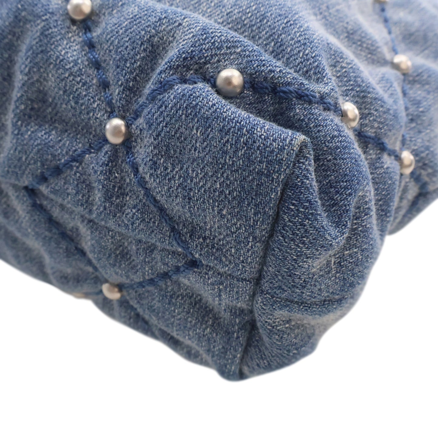 Chanel Mini Denim Studded 22 Handbag