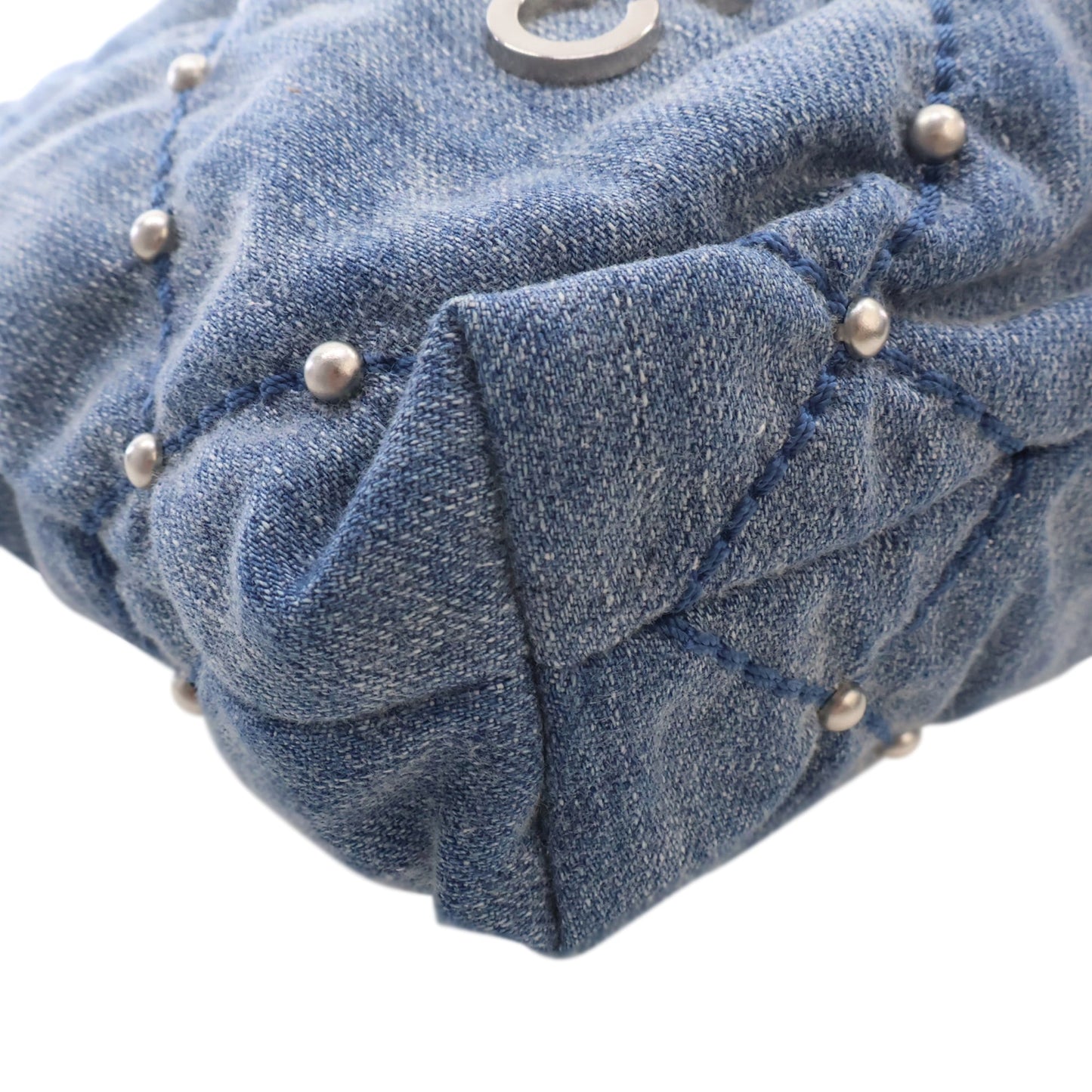 Chanel Mini Denim Studded 22 Handbag