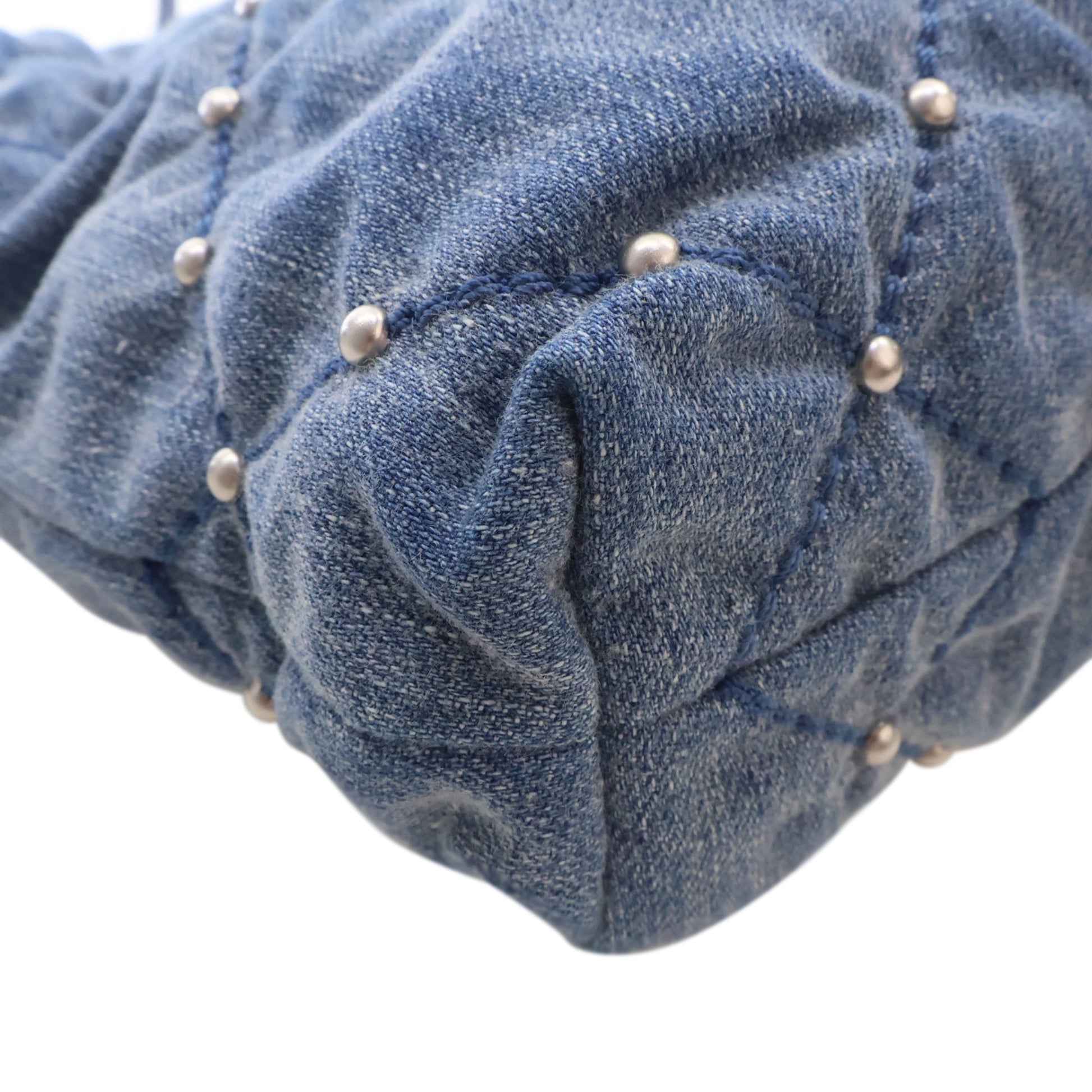 Chanel Mini Denim Studded 22 Handbag