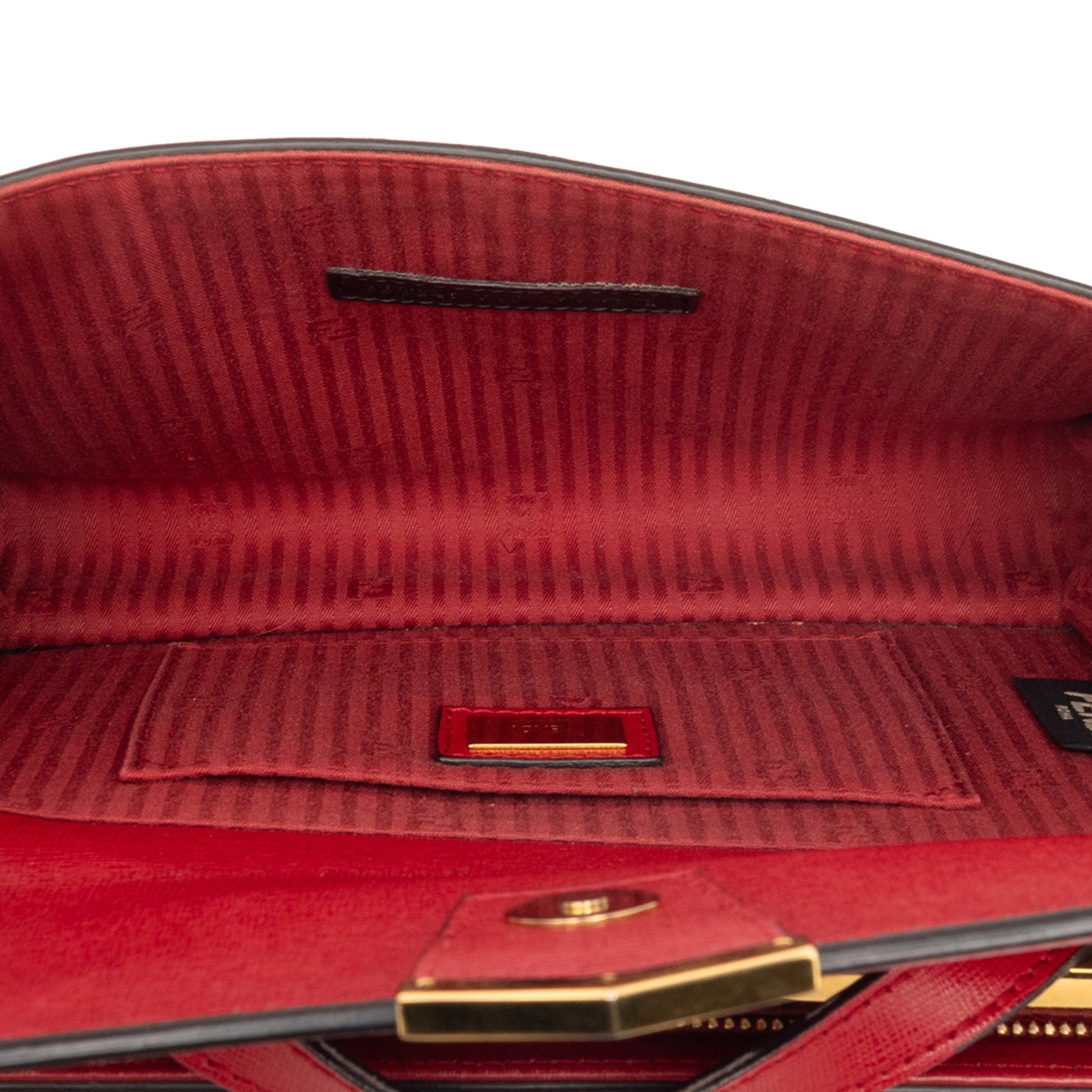Fendi Small Leather Demi Jour Top Handle Bag