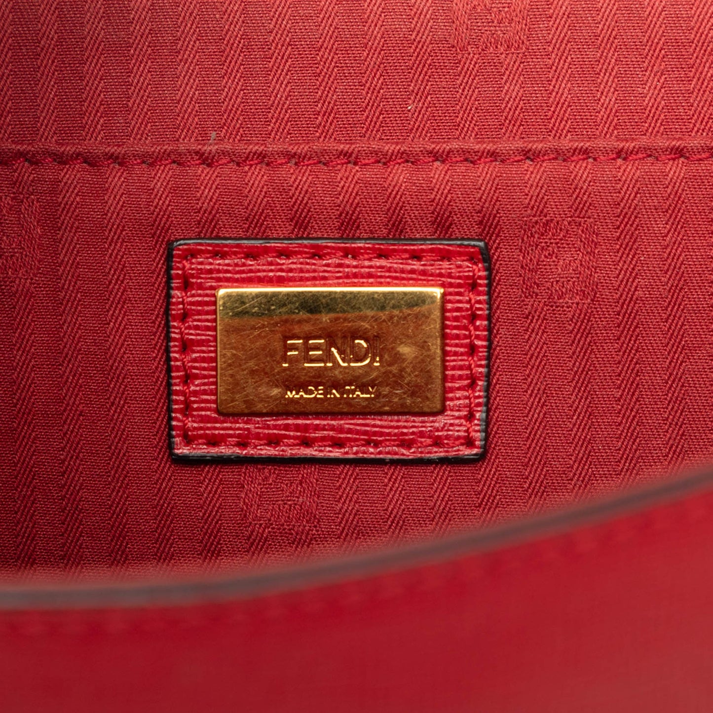 Fendi Small Leather Demi Jour Top Handle Bag