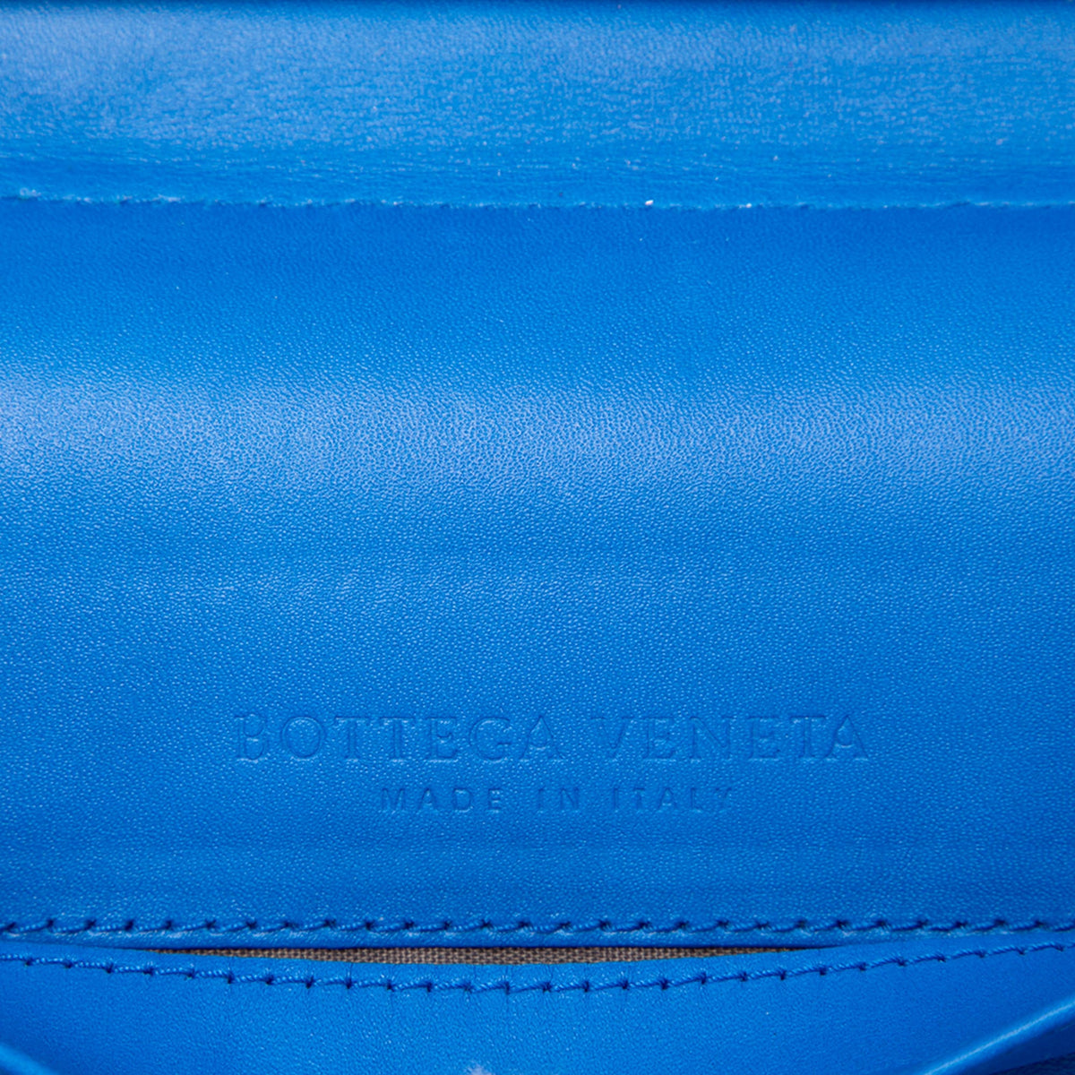 Bottega Veneta Nappa Intrecciato Double Zip Wristlet Clutch — Blue