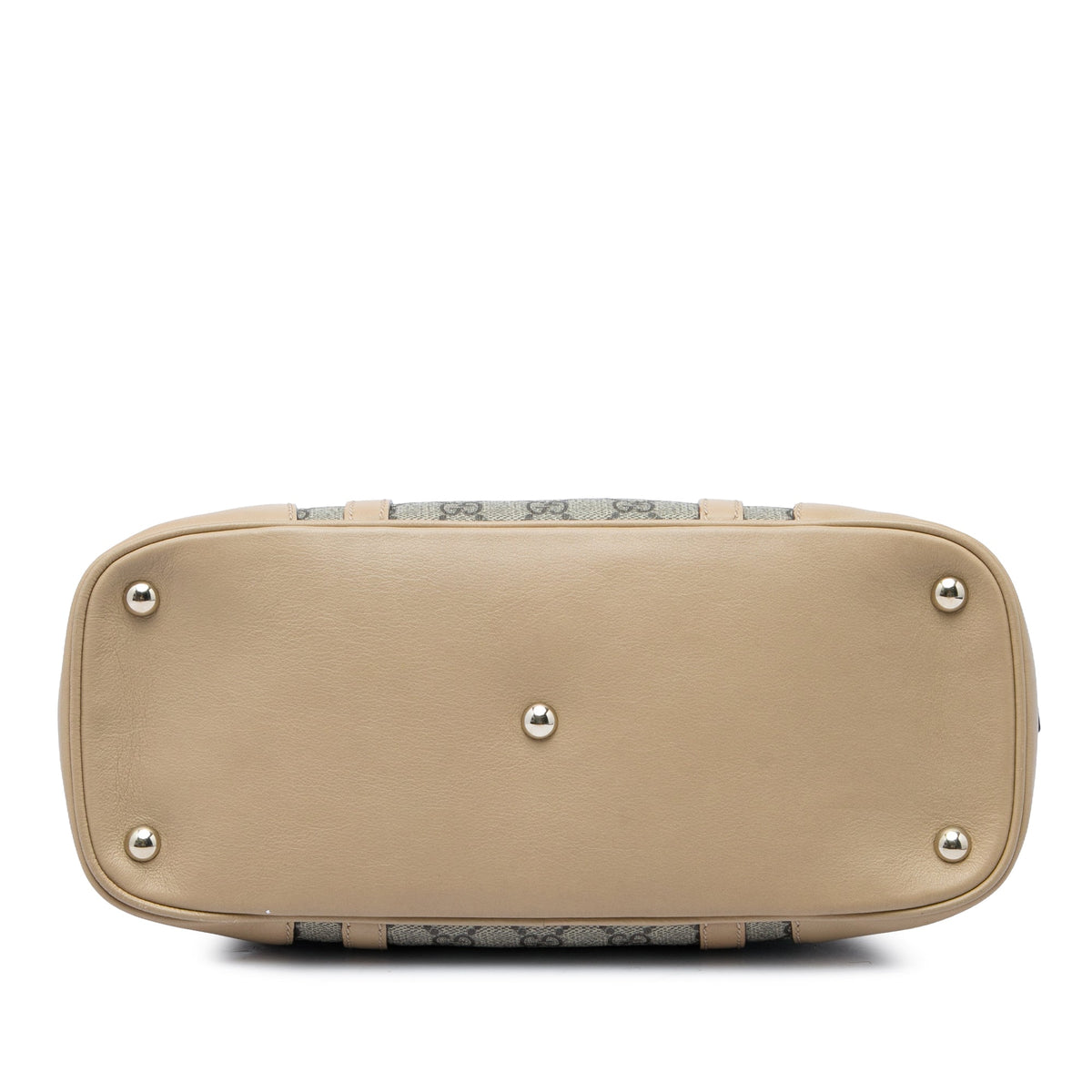 Gucci Small GG Supreme Nice Dome Satchel — Beige