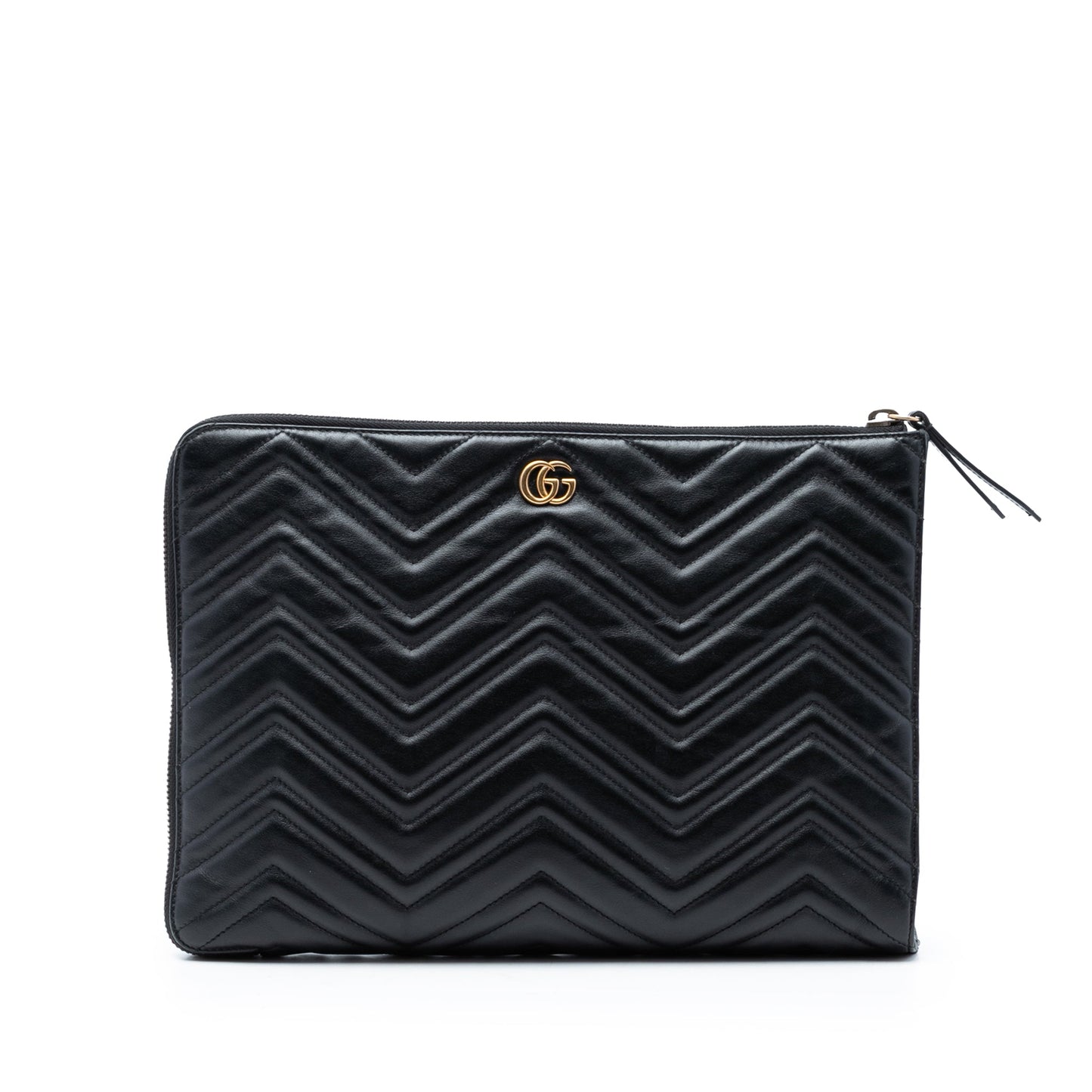 Gucci GG Marmont Matelasse Leather Portfolio Clutch