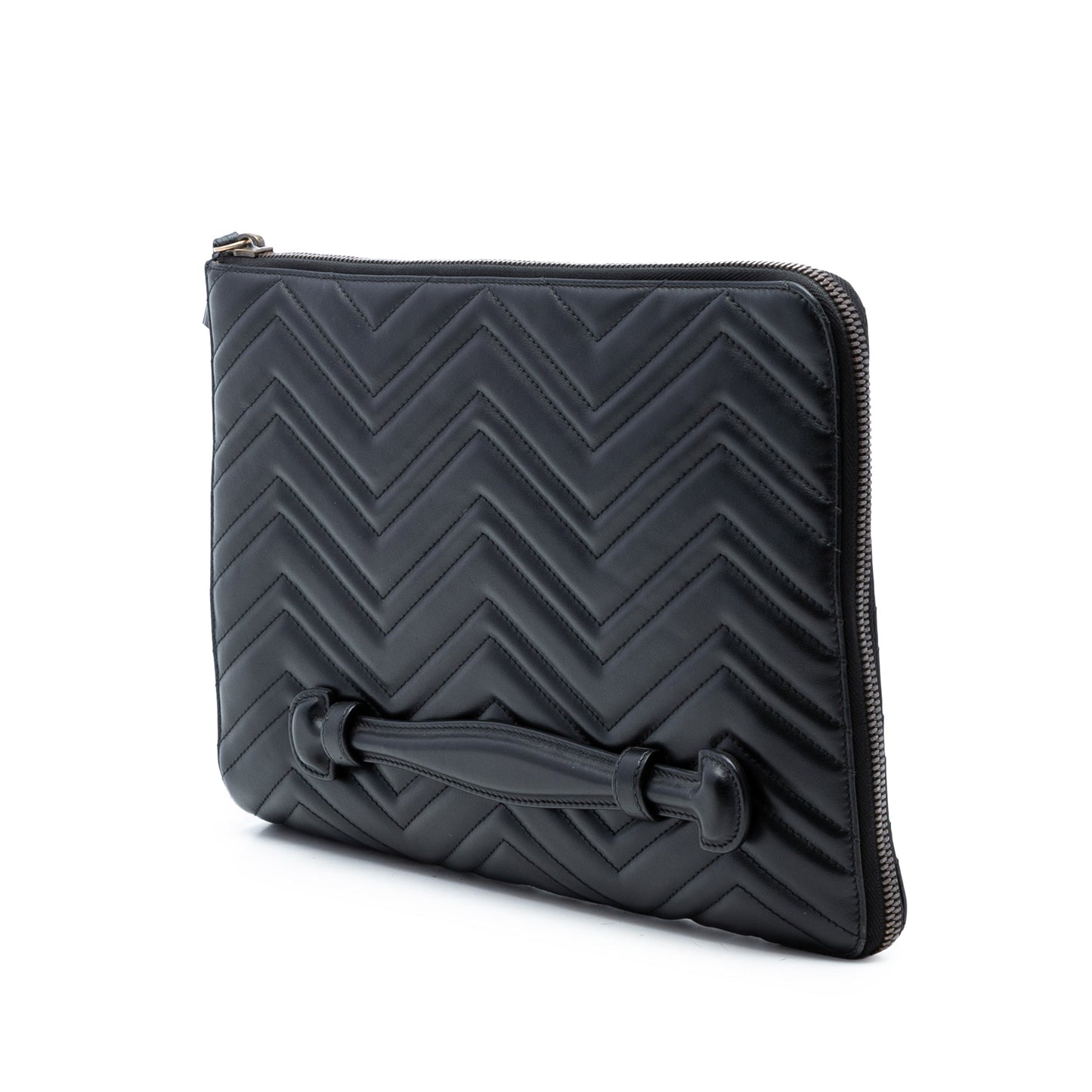 Gucci GG Marmont Matelasse Leather Portfolio Clutch